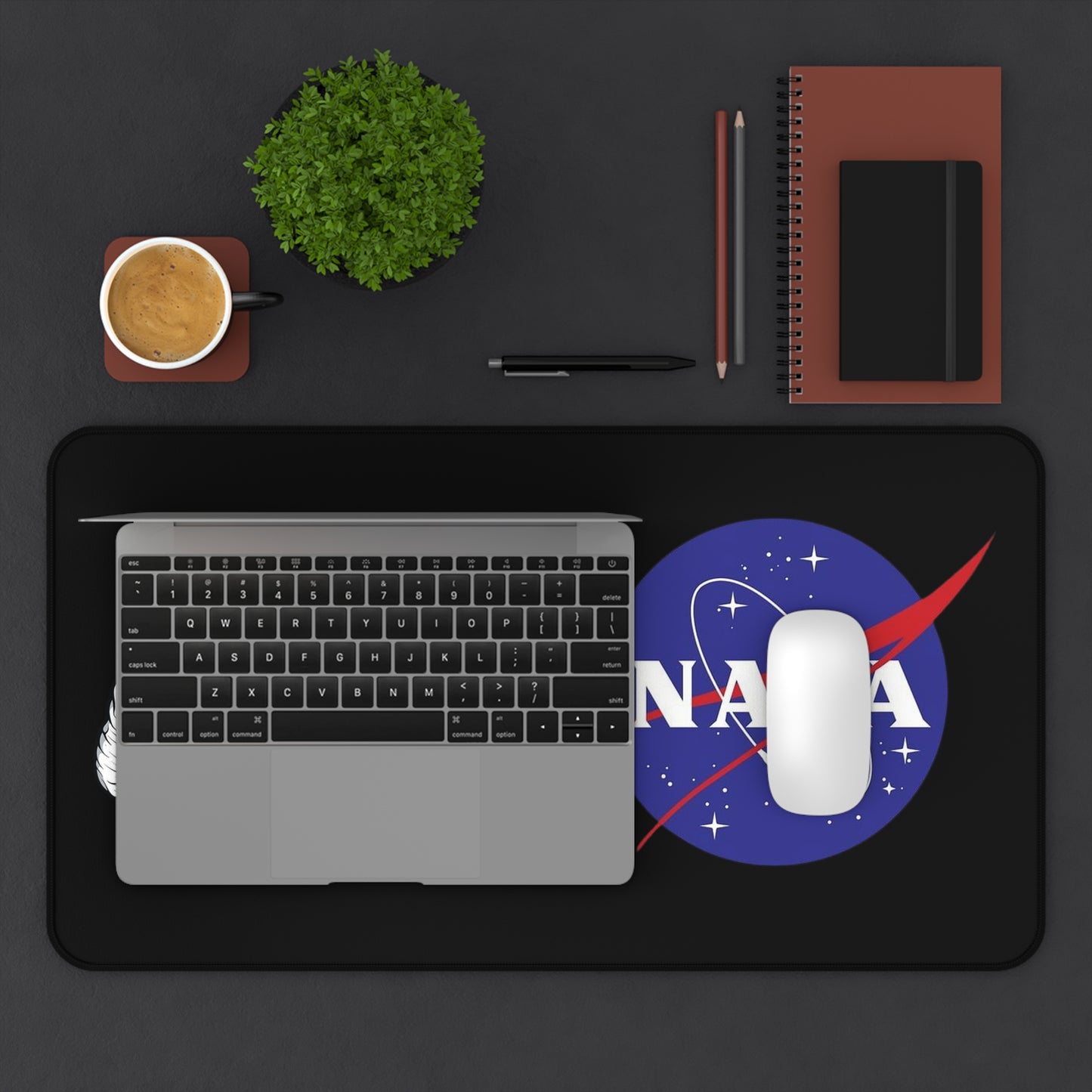 Nasa Mouse Pad Black