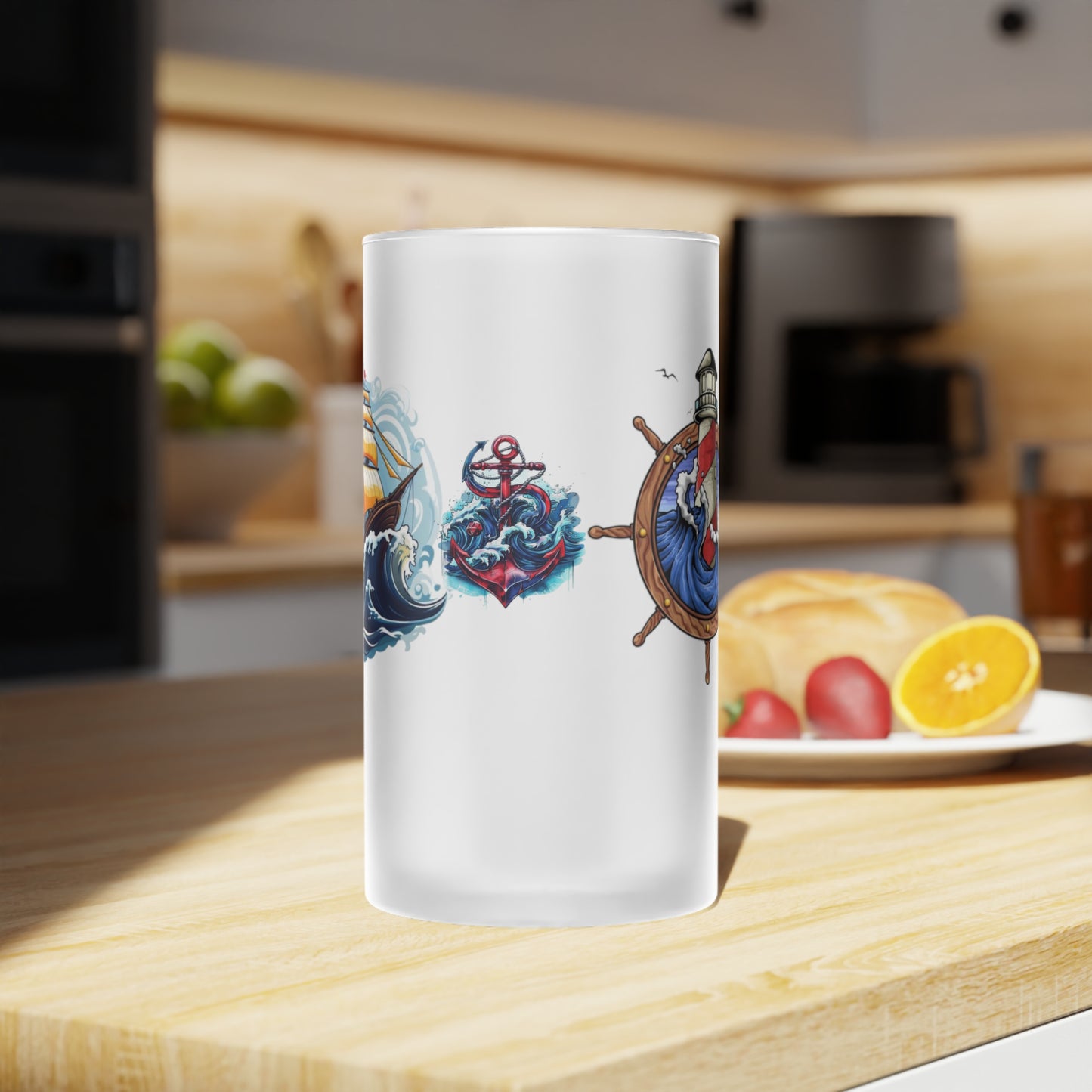 Frosted Glass Beer Mug
