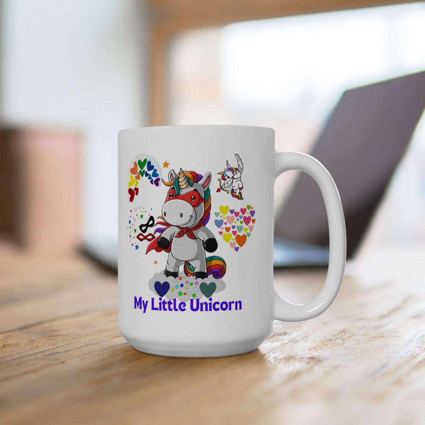 My Little Unicorn Couple Mug 11-15 Ounces White