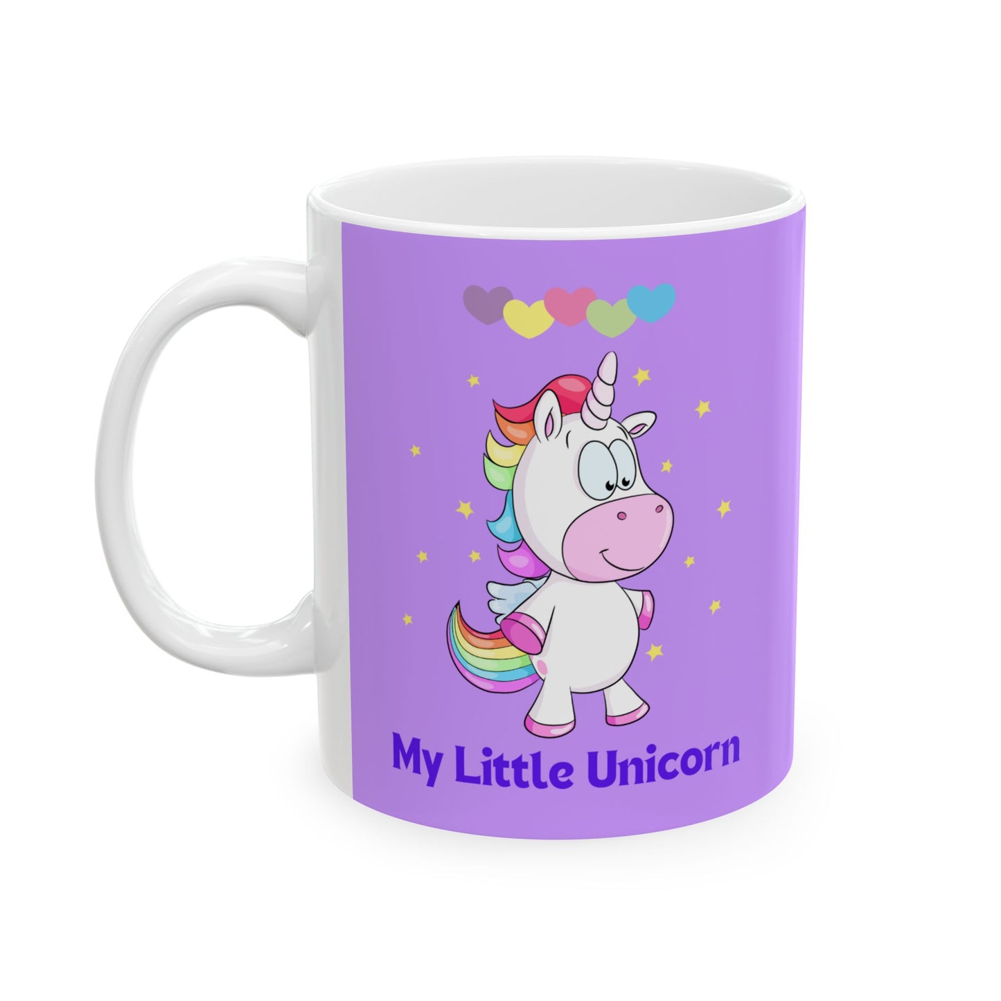 My Little Unicorn Love Mug 11-15 Ounces Purple