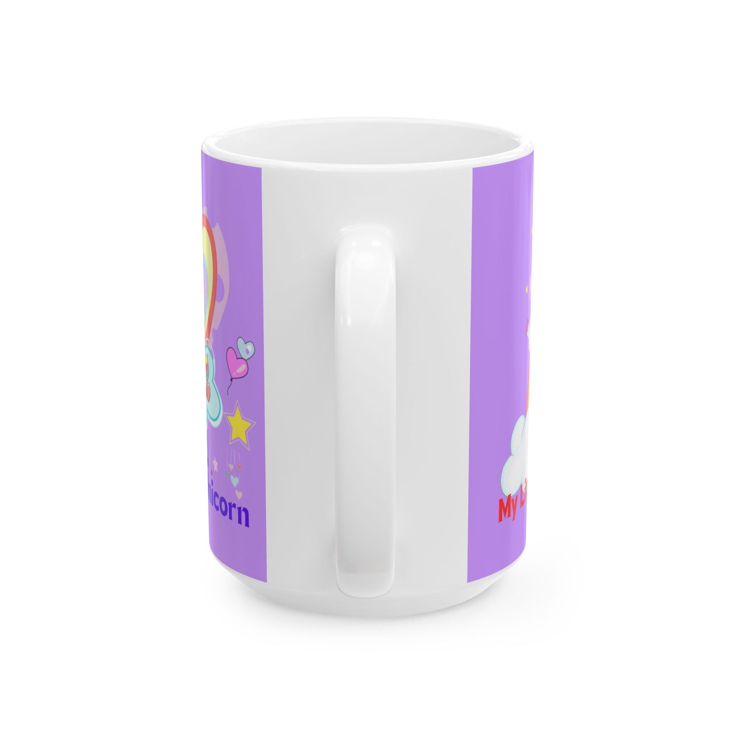 Little Gold Star Unicorn Mug 11-15 Onces Purple