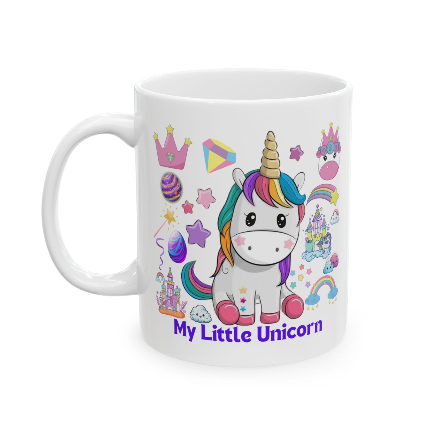 My Little Unicorn Fantasy Mug 11-15 Ounces White