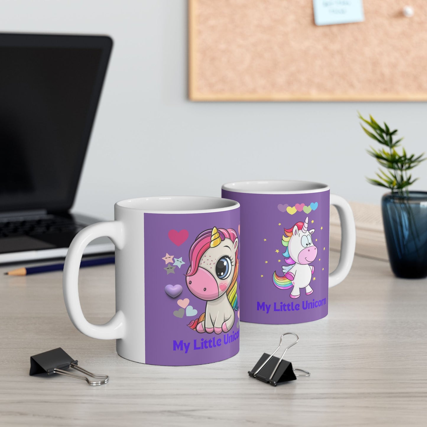 My Little Unicorn Love Mug 11-15 Ounces Light Purple