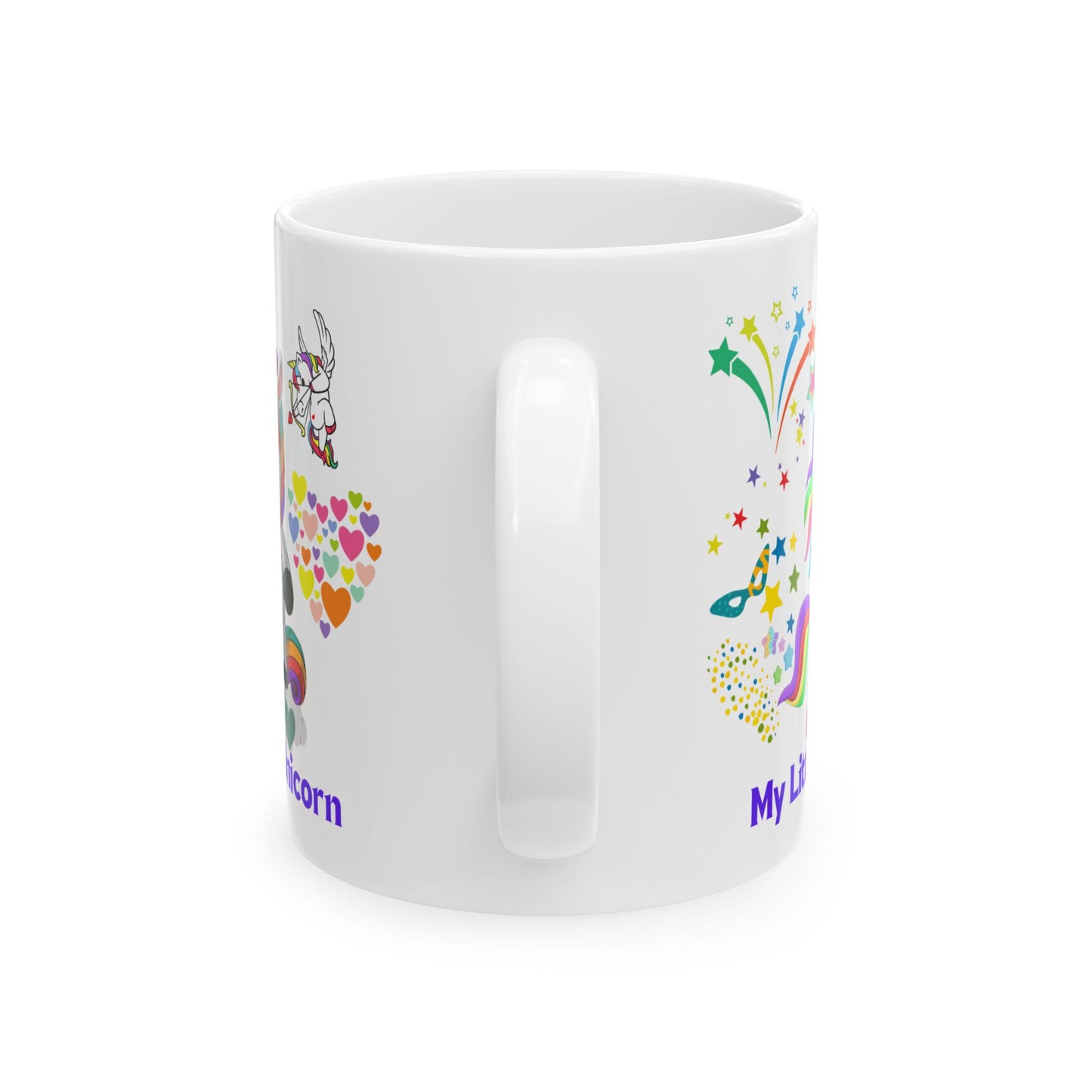 My Little Unicorn Couple Mug 11-15 Ounces White