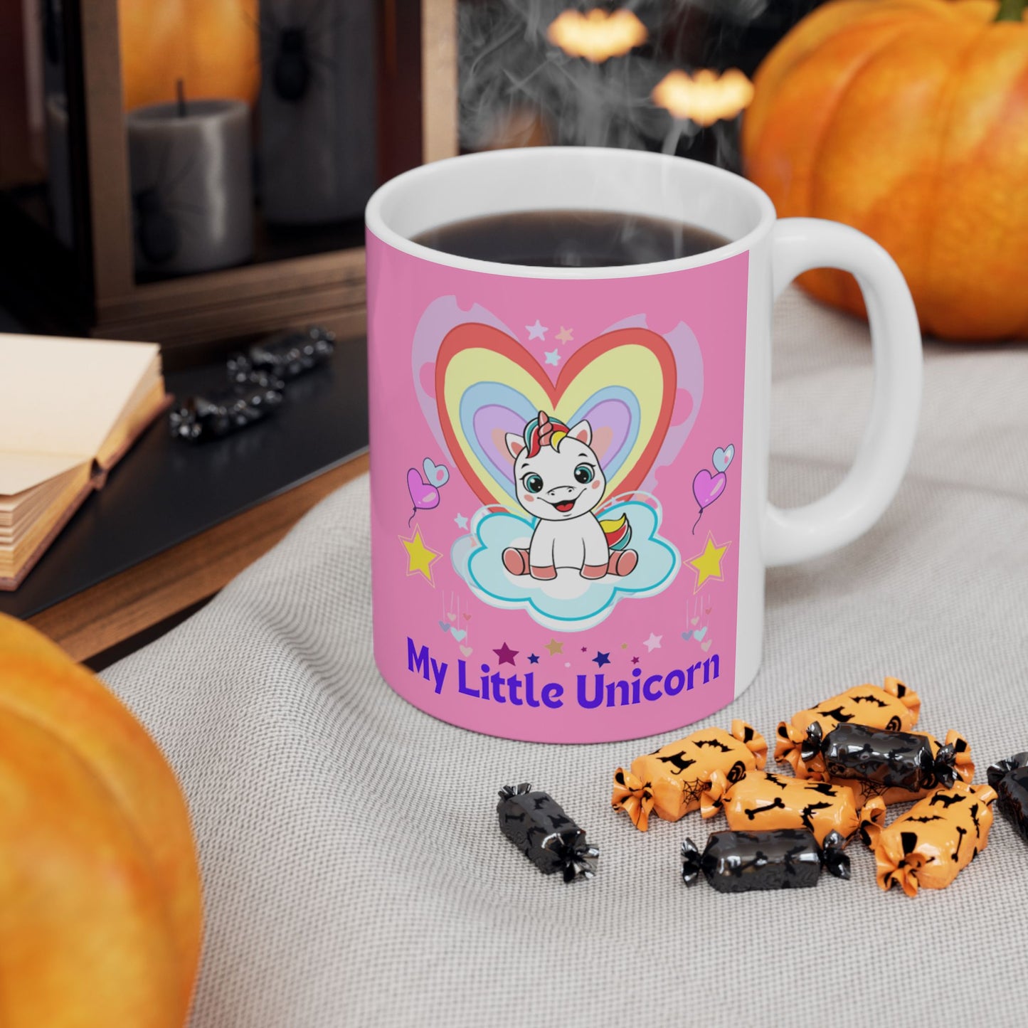 My Little Gold Star Unicorn Mug 11-15 Onces Pink