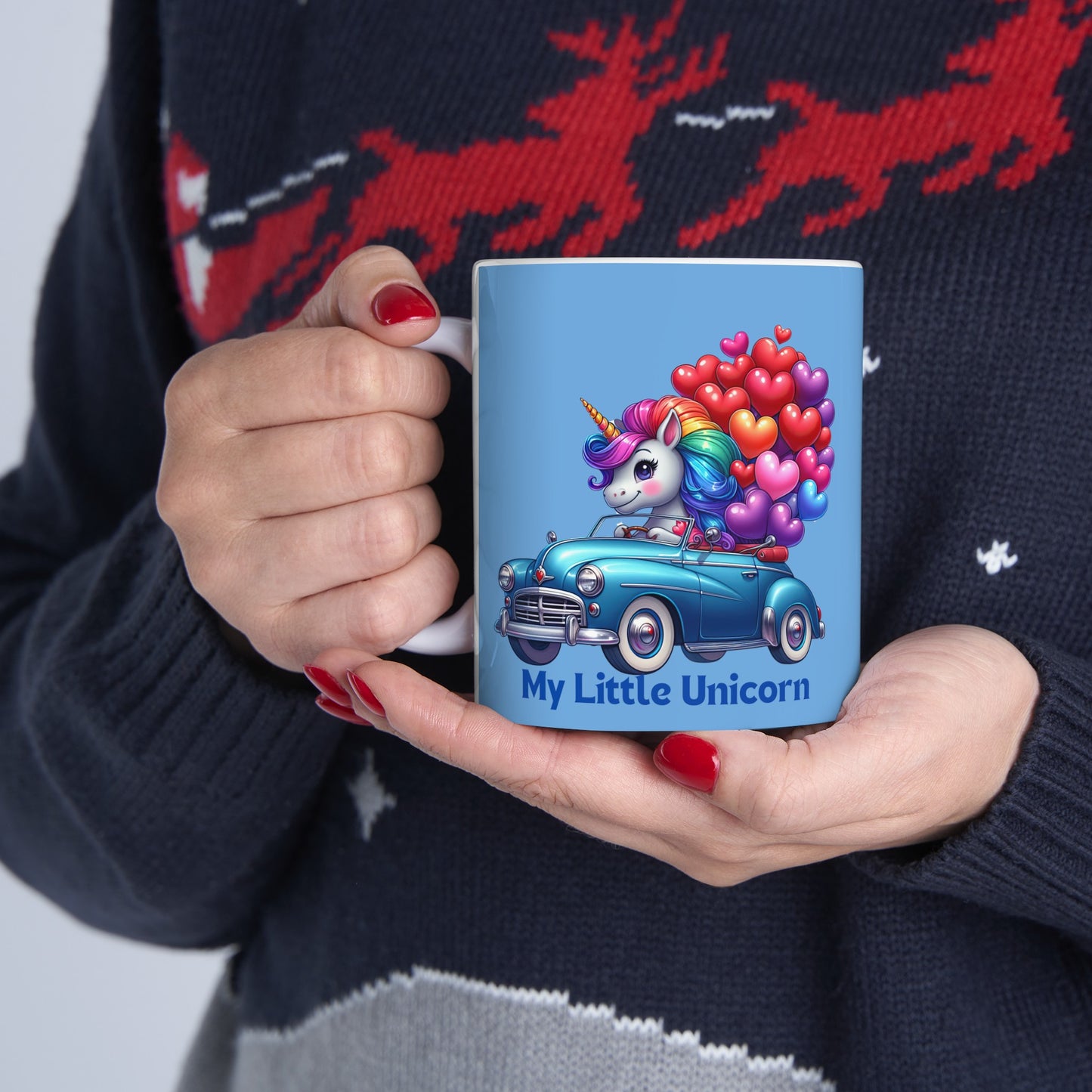 My Little Unicorn Driver Mug 11 Ounces Light Blue