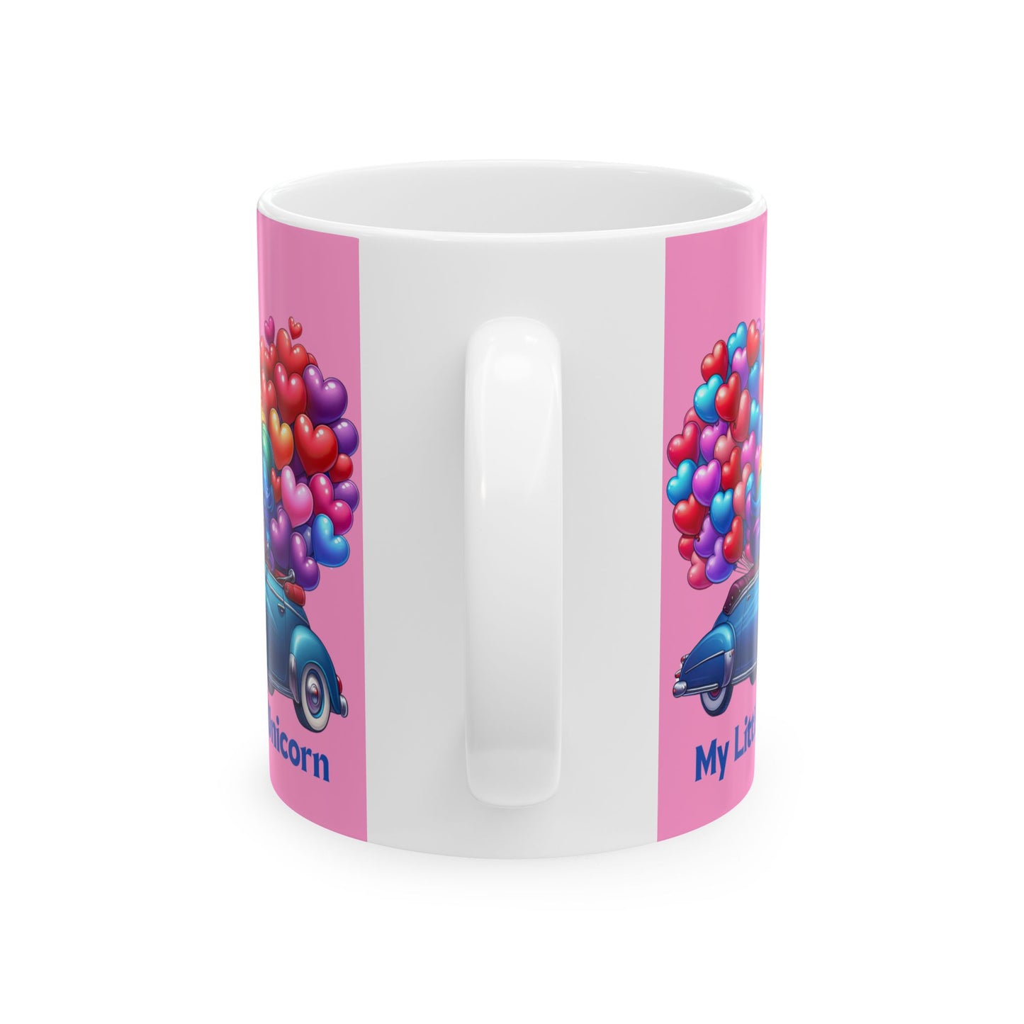 My Little Unicorn Blue Car Mug 11-15 Ounces Pink