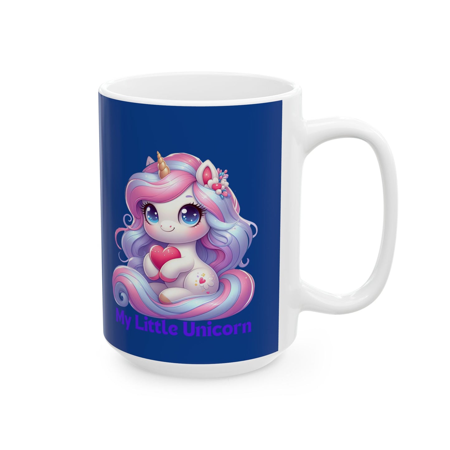 My Little Unicorn Sweet Mug 11-15 Ounces Dark Blue