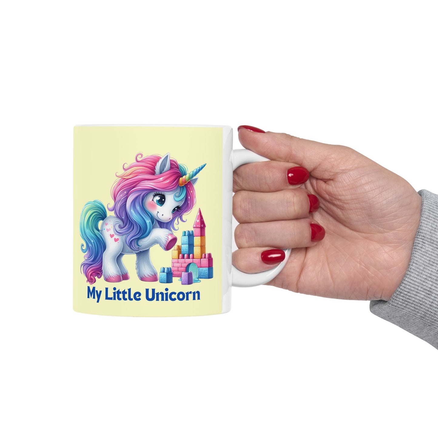 My Little Unicorn Castle Mug 11-15 Ounces Yellow