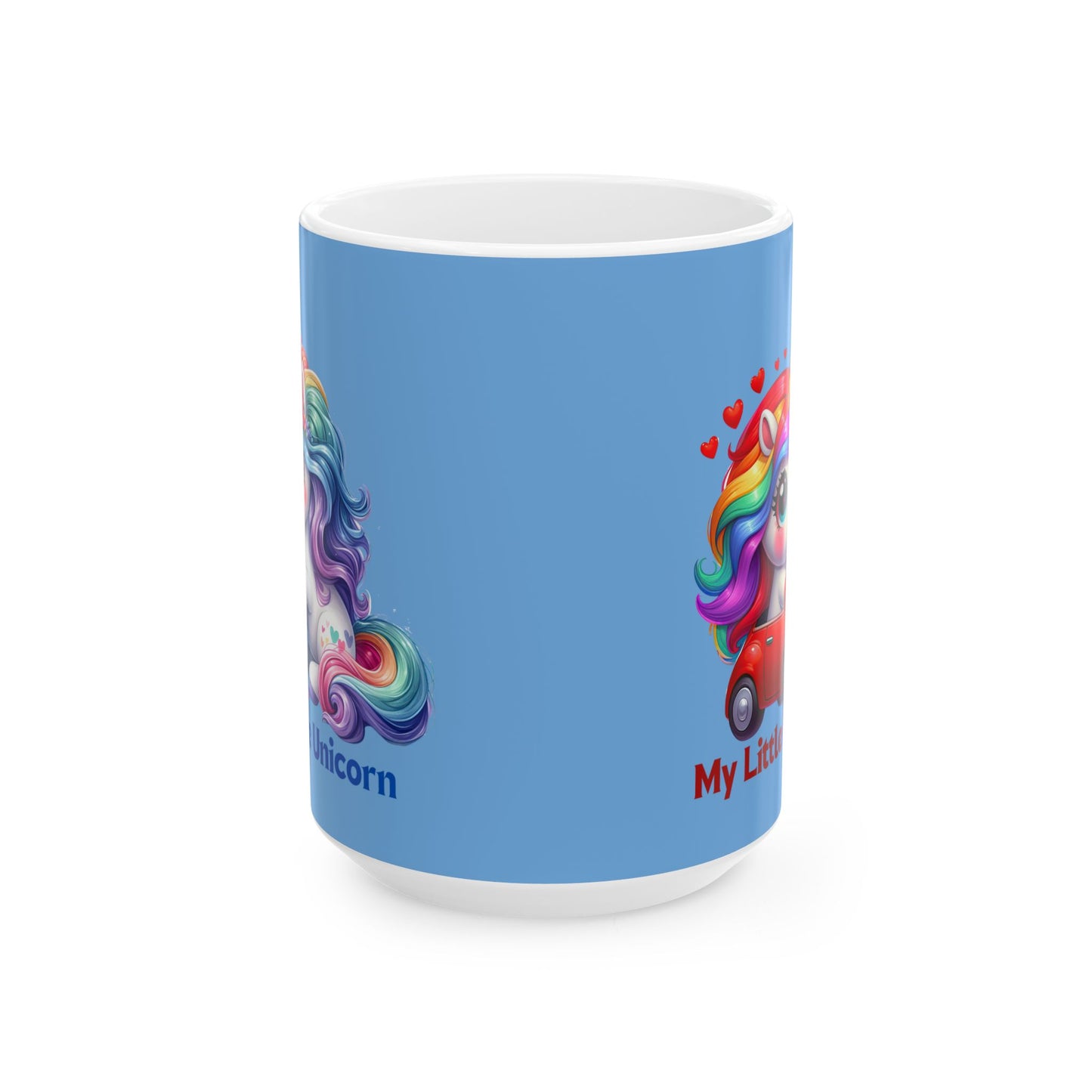 My Little Unicorn Castle Mug 11-15 Ounces Light Blue