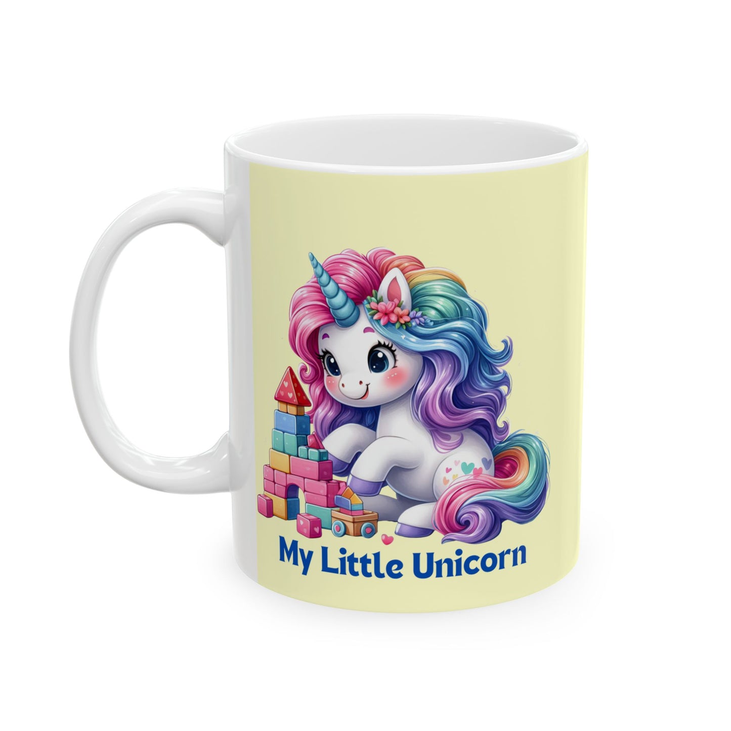 My Little Unicorn Candy Mug 11-15 Ounces Yellow