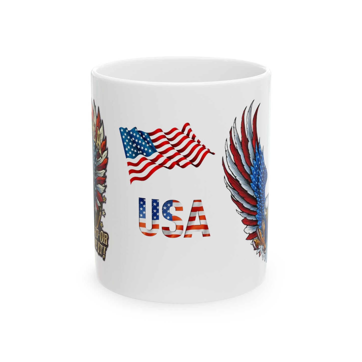 Eagle Usa Mug 11 Ounces White