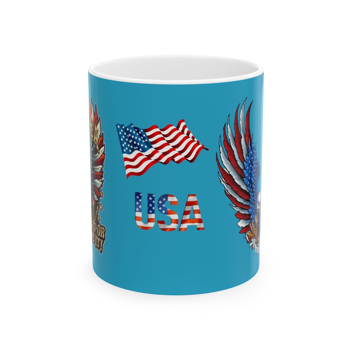Eagle Usa Mug 11 Ounces Turquoise