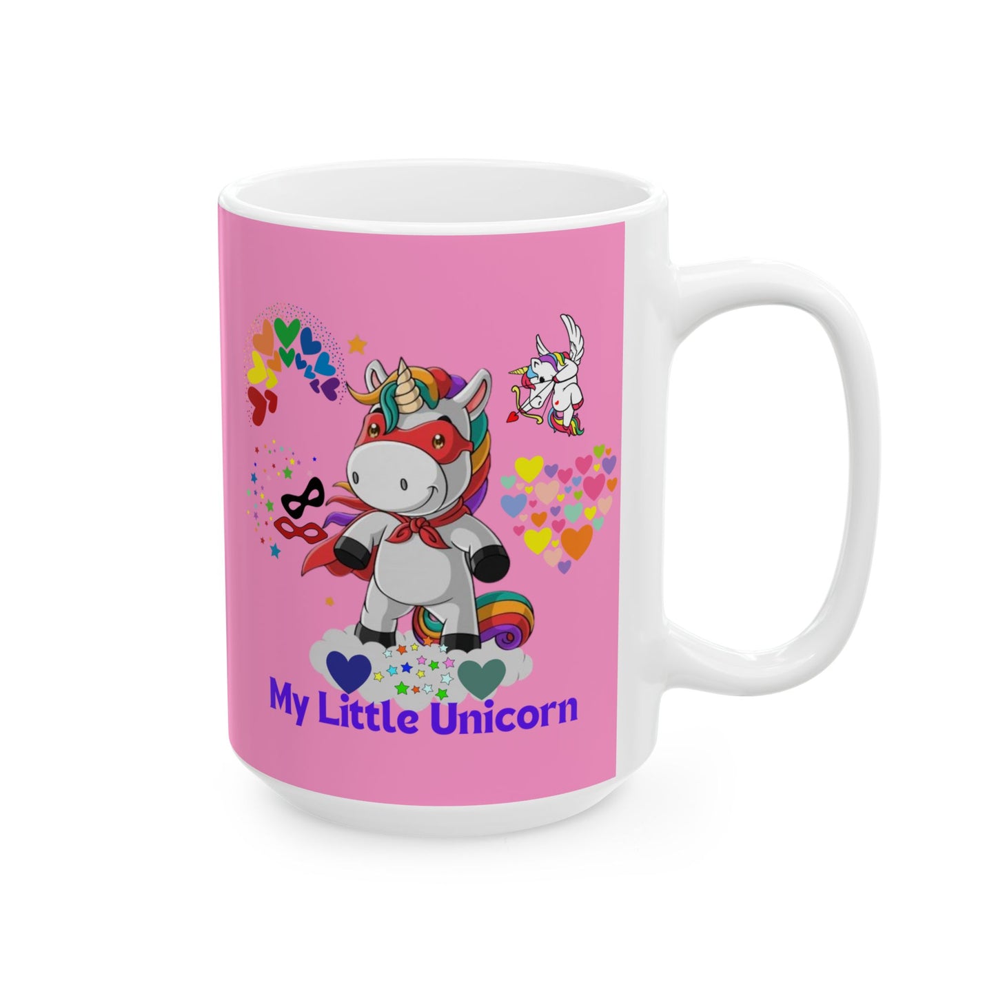 My Little Unicorn Couple Mug 11-15 Ounces Pink