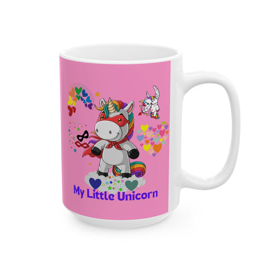 My Little Unicorn Couple Mug 11-15 Ounces Pink
