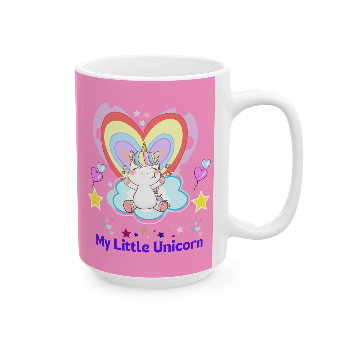 My Little Unicorn Love Mug 11-15 Ounces Pink