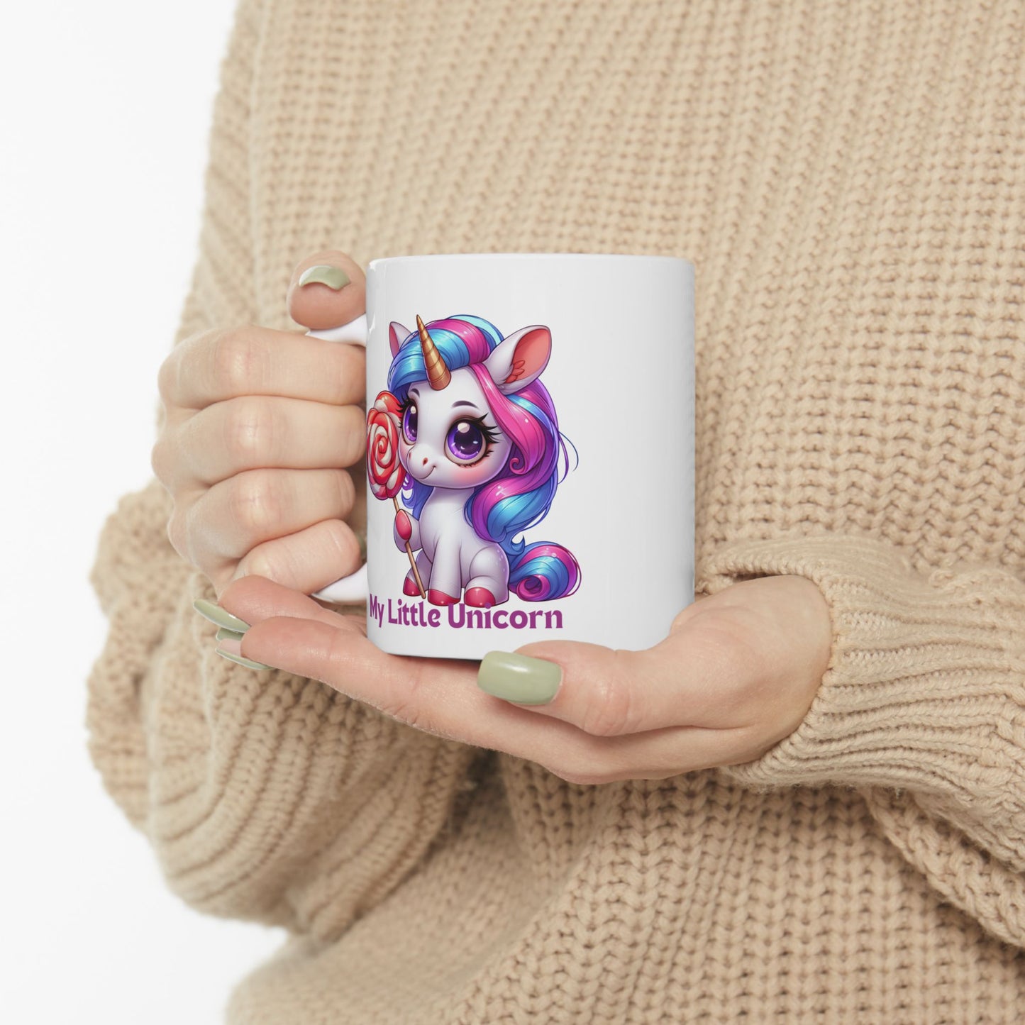 My Little Unicorn Castle Mug 11-15 Ounces White