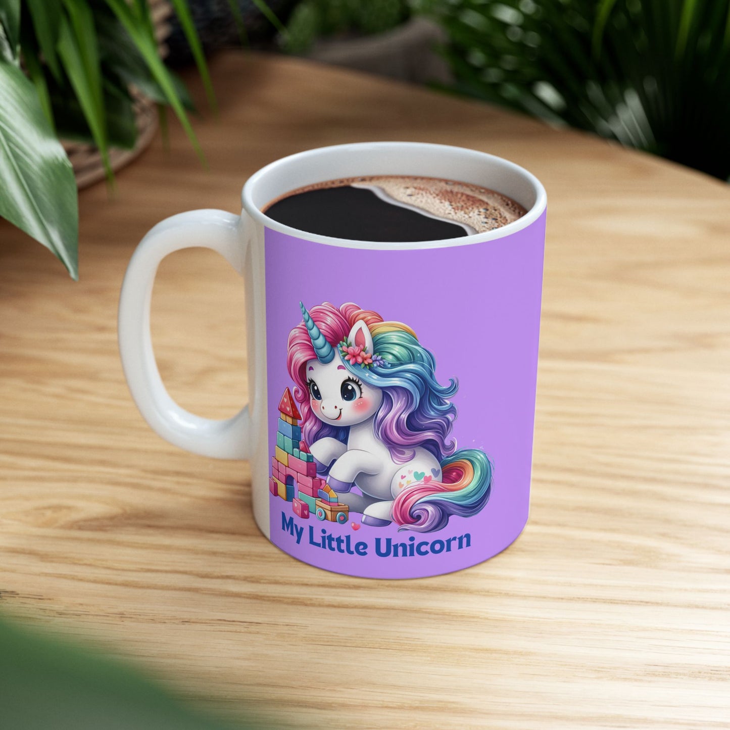 My Little Unicorn Candy Mug 11-15 Ounces Purple