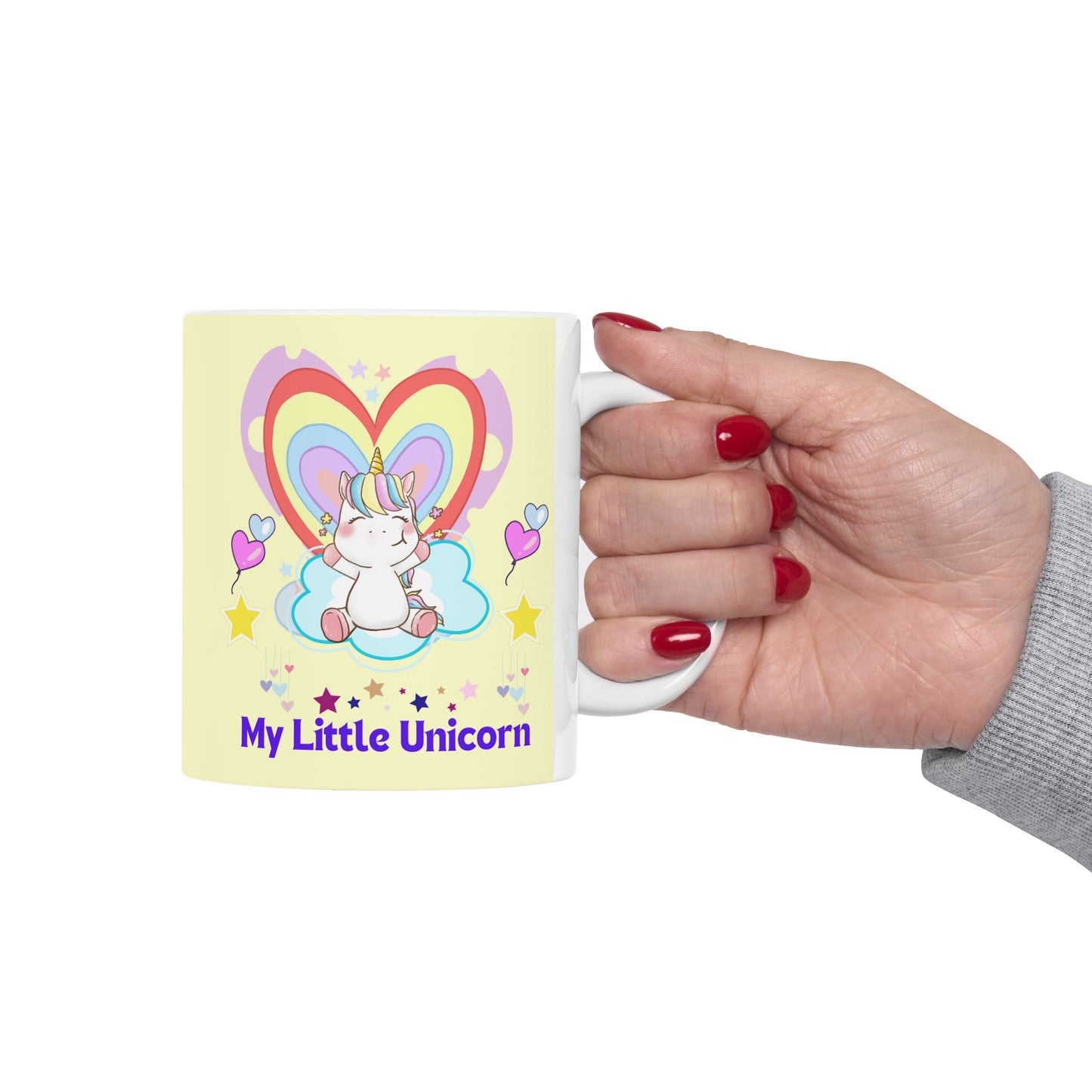 My Little Unicorn Love Mug 11-15 Ounces Yellow