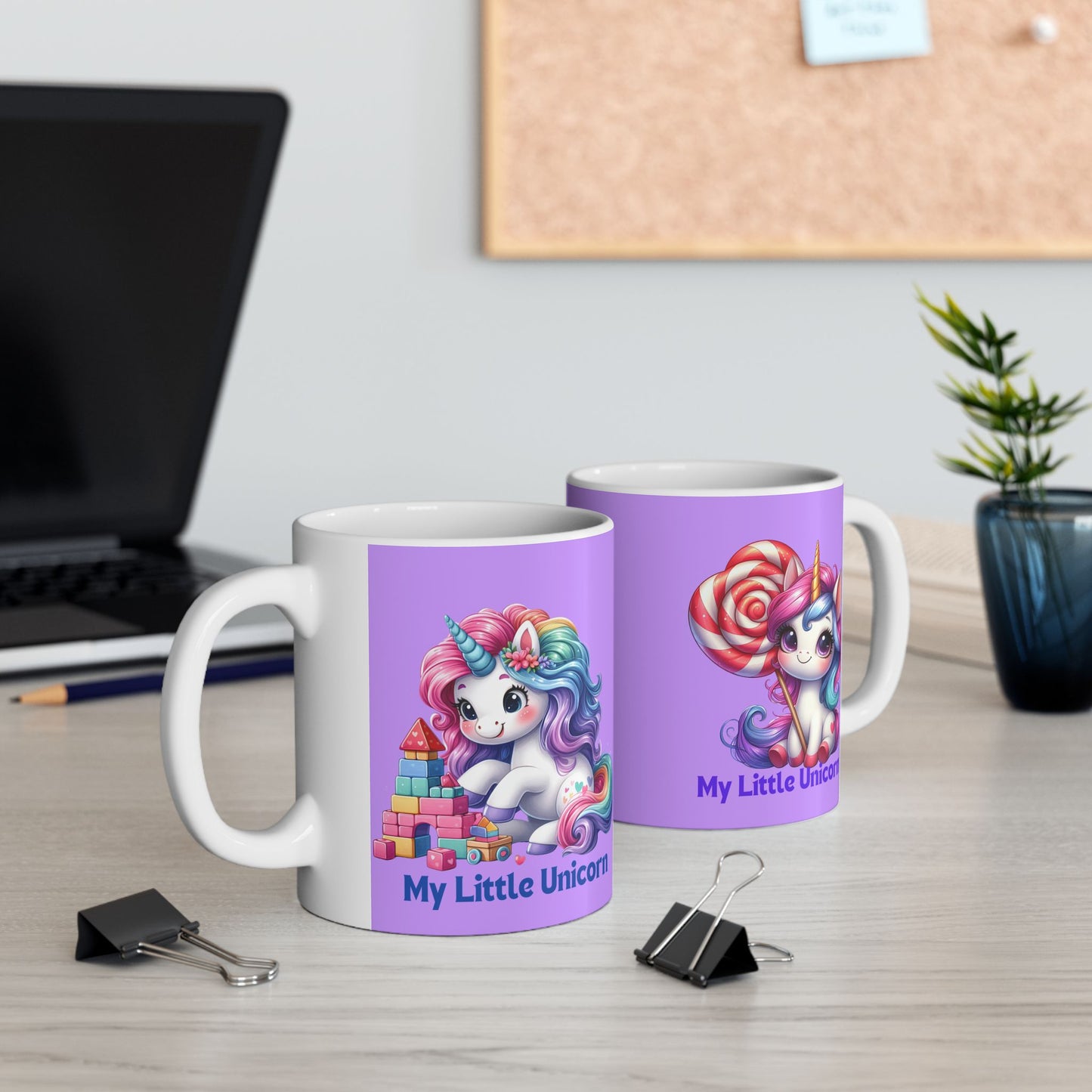 My Little Unicorn Candy Mug 11-15 Ounces Purple