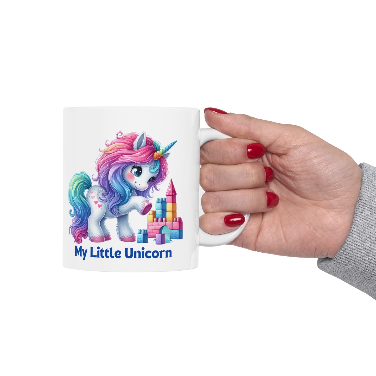 My Little Unicorn Castle Mug 11-15 Ounces White