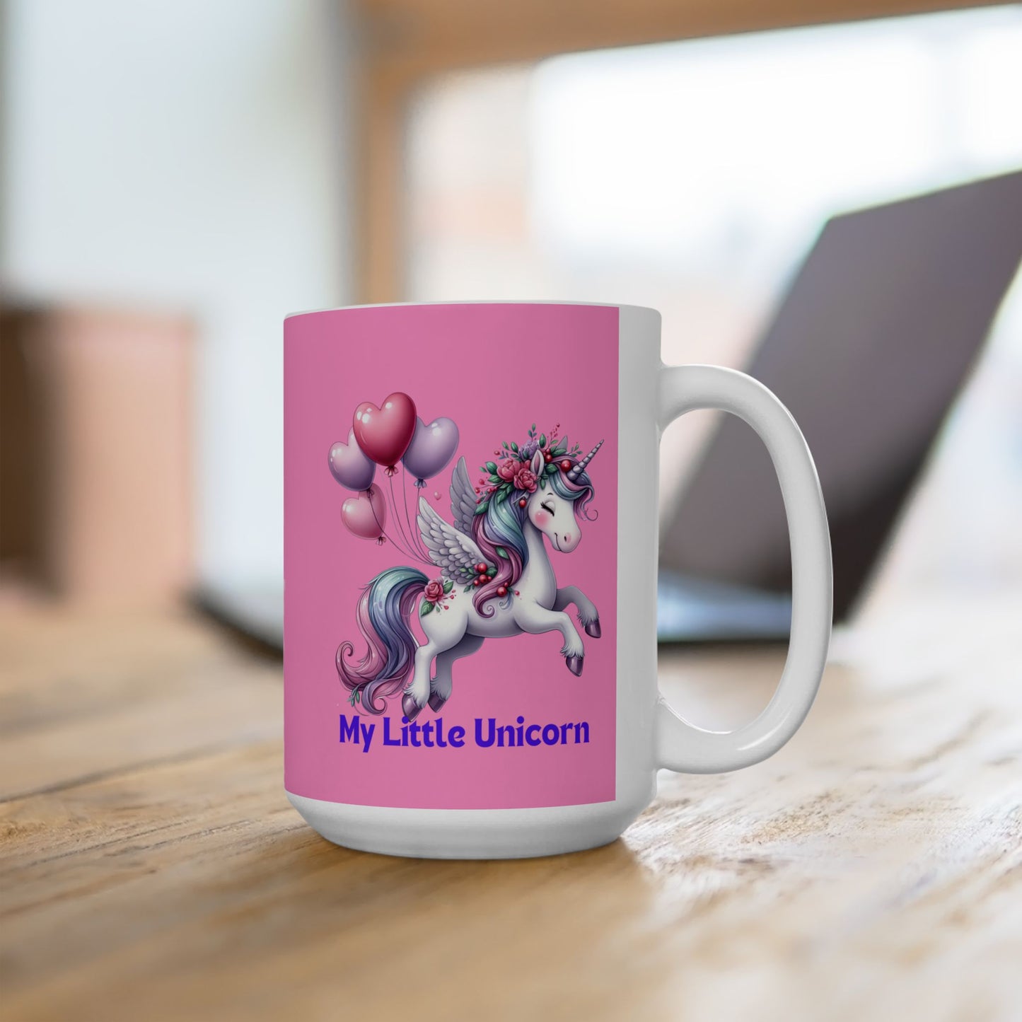 My Little Unicorn Horse Mug 11-15 Ounces Pink