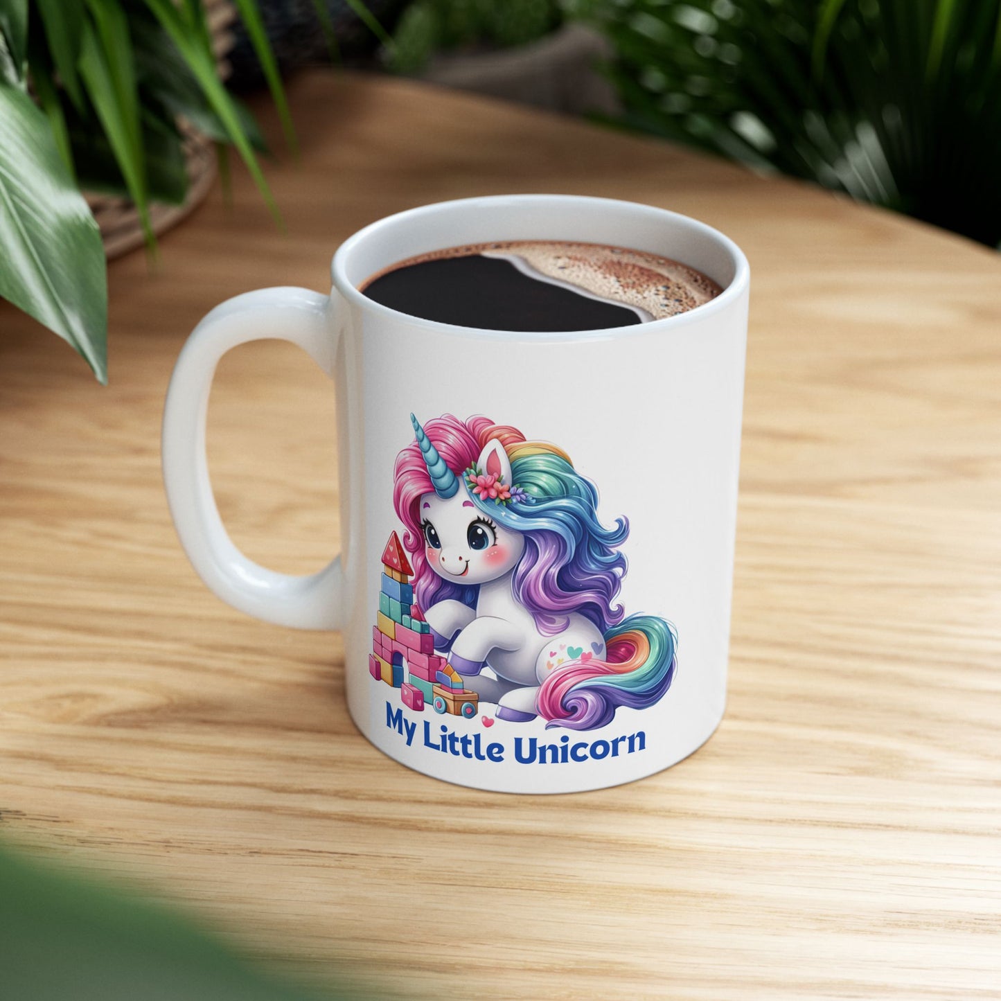 My Little Unicorn Candy Mug 11-15 Ounces White