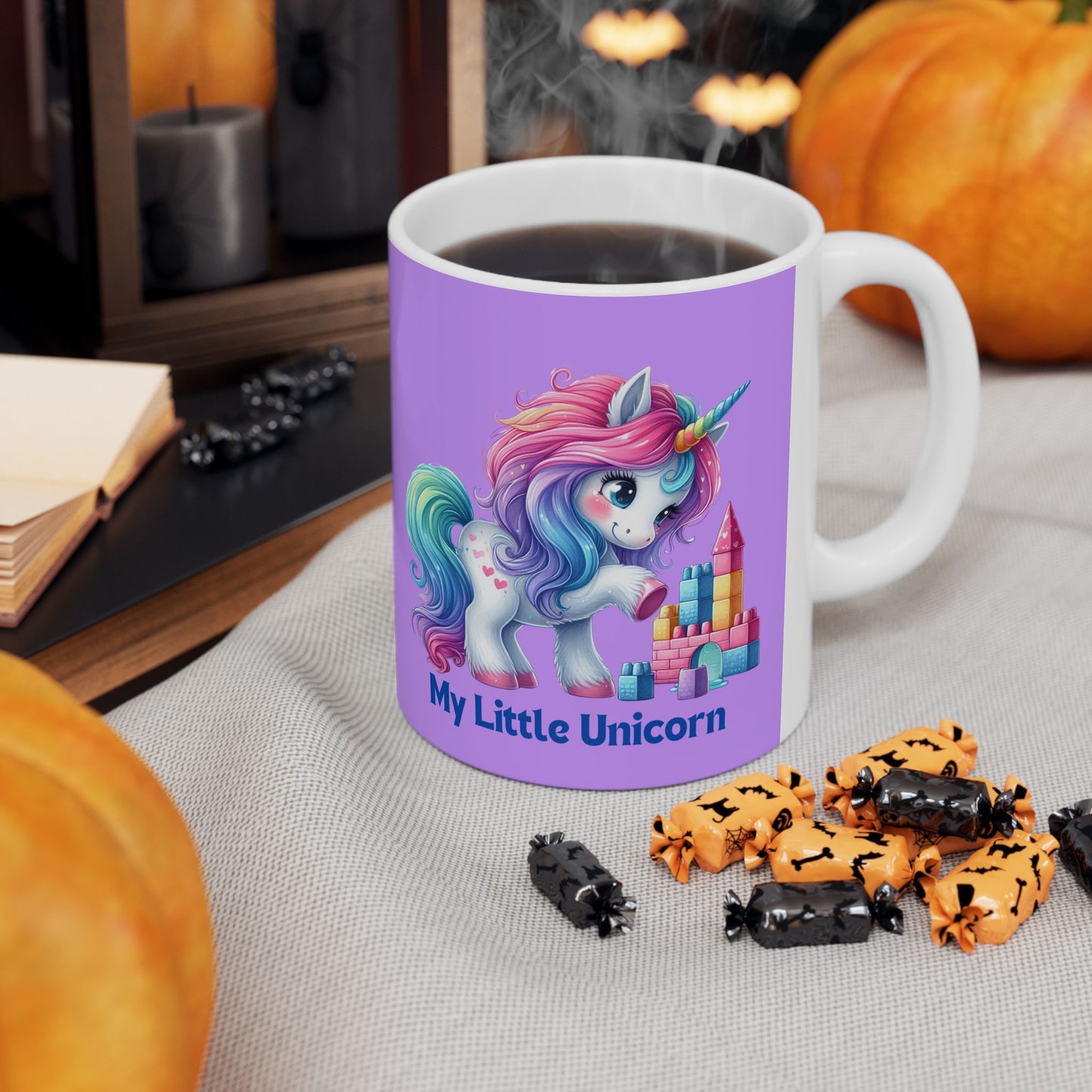 My Little Unicorn Castle Mug 11-15 Ounces Purple