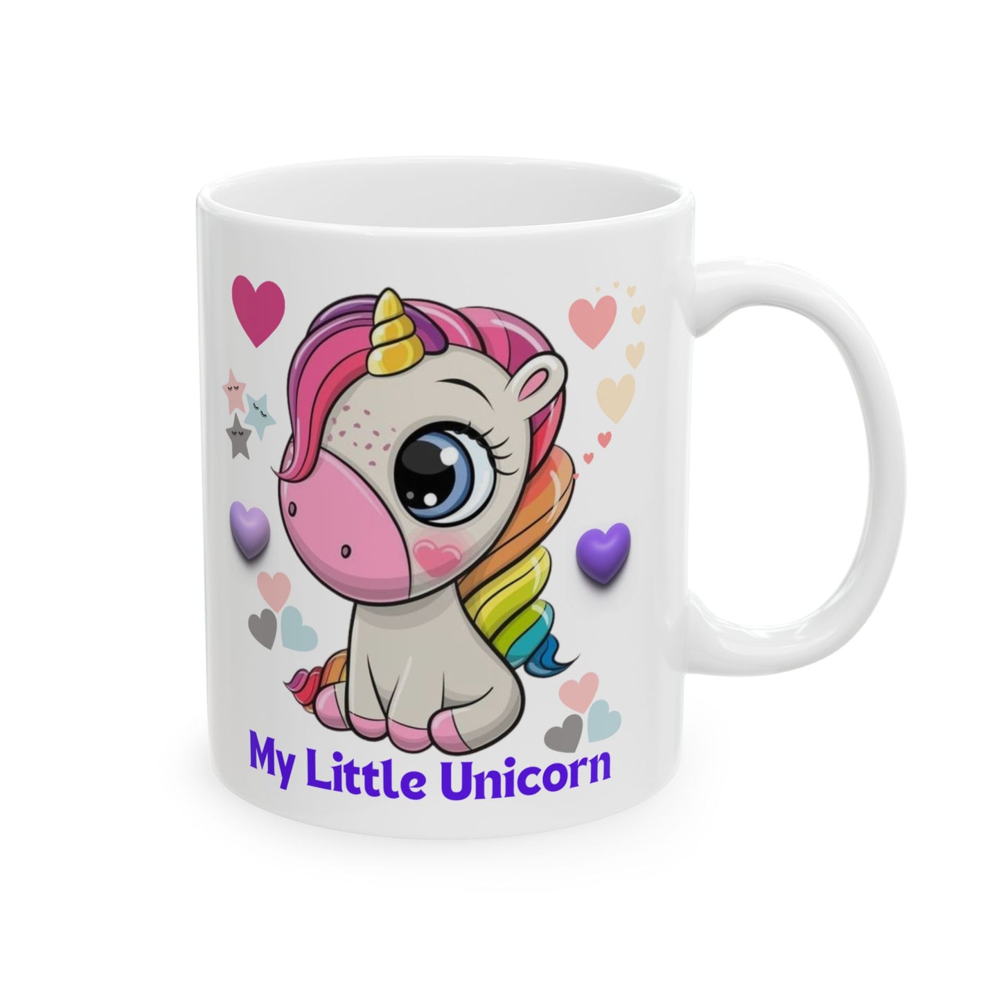 My Little Unicorn Balloons Mug 11-15 Ounces White