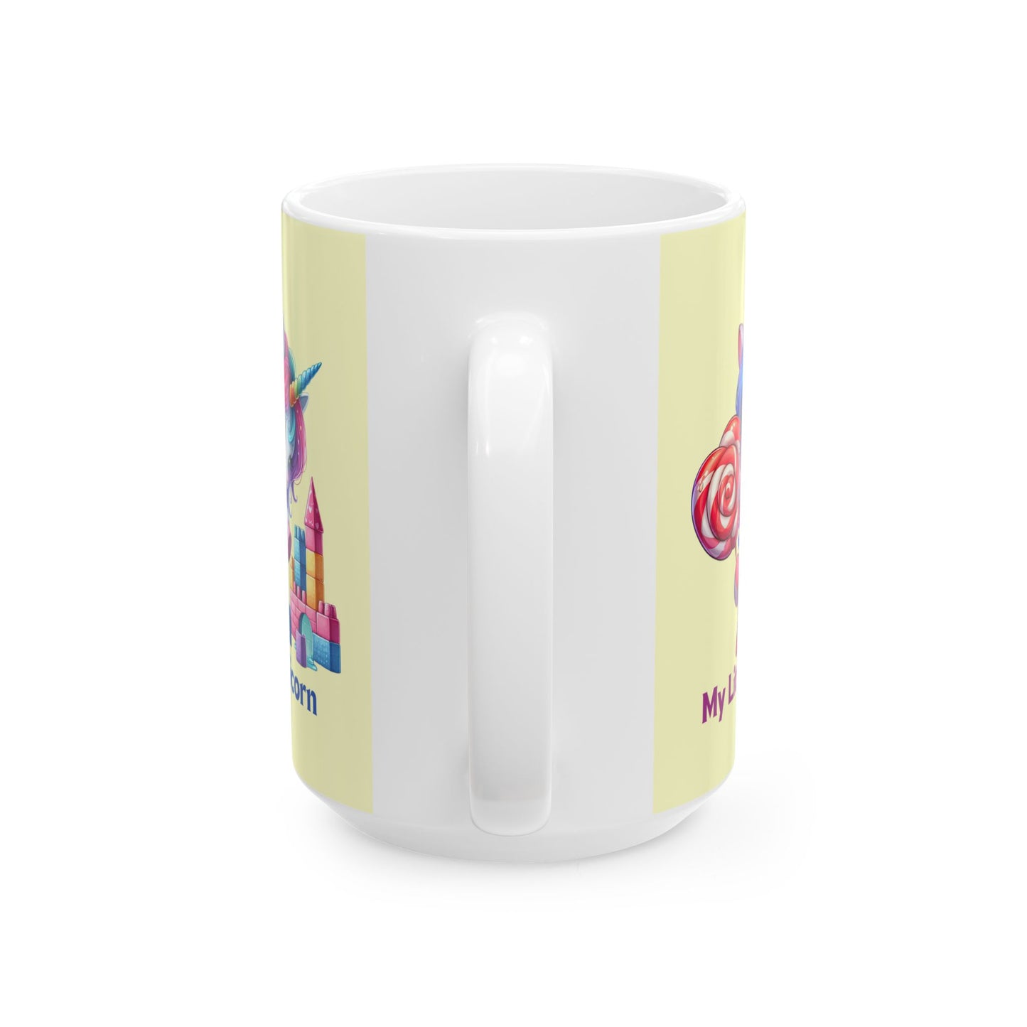 My Little Unicorn Castle Mug 11-15 Ounces Yellow