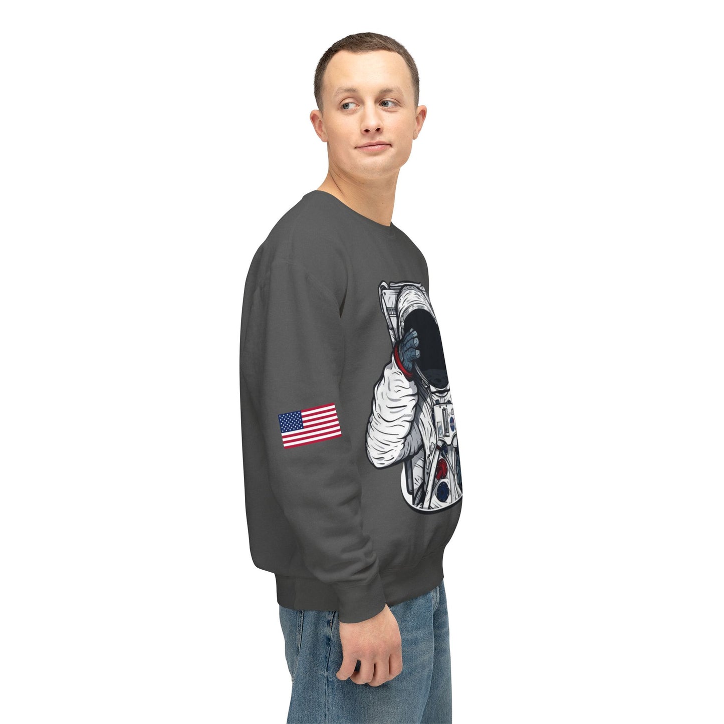 Unisex Long Sleeves Lightweight Crewneck Sweatshirt