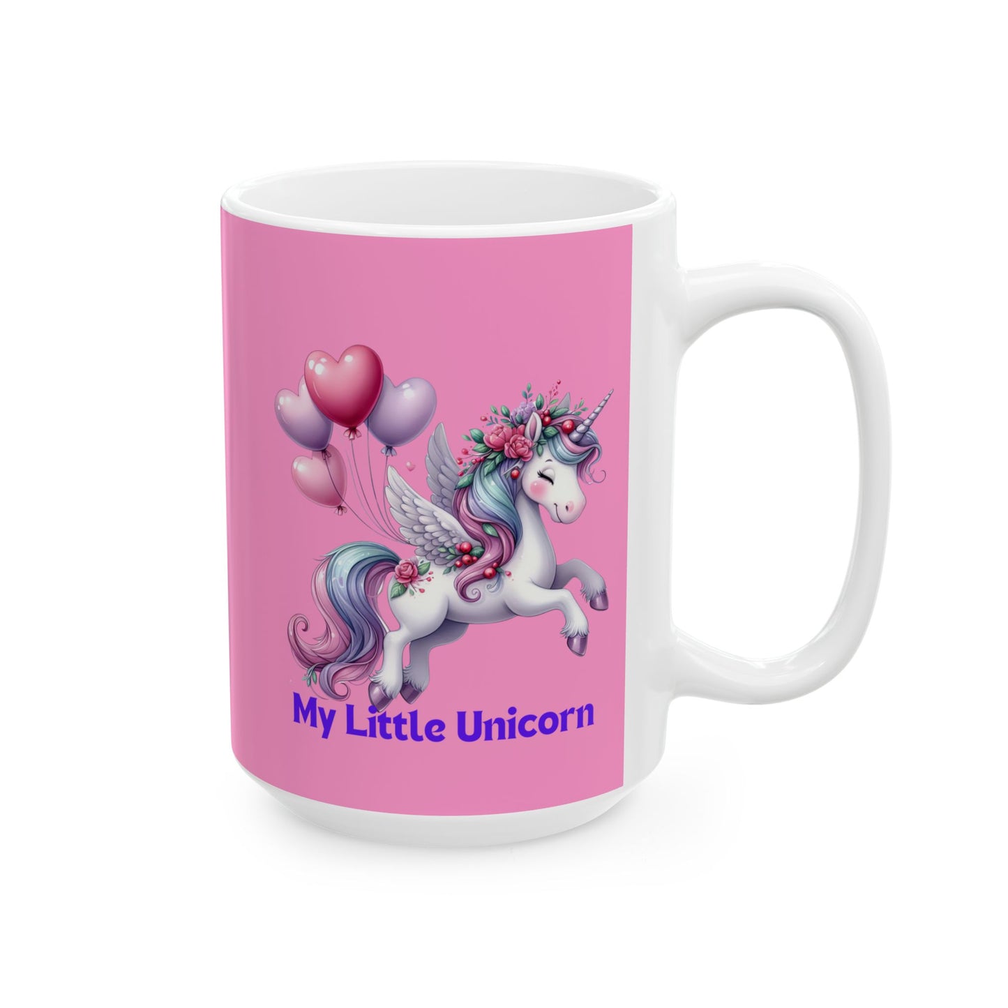 My Little Unicorn Horse Mug 11-15 Ounces Pink