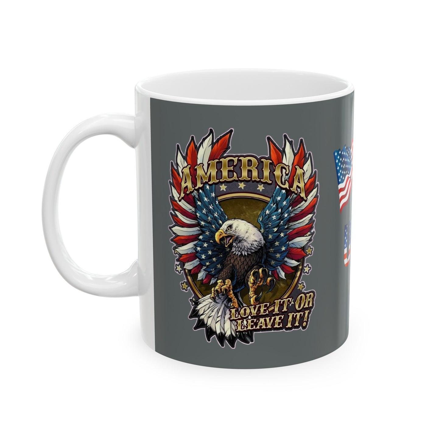 Eagle Usa Mug 11 Ounces Dark Grey