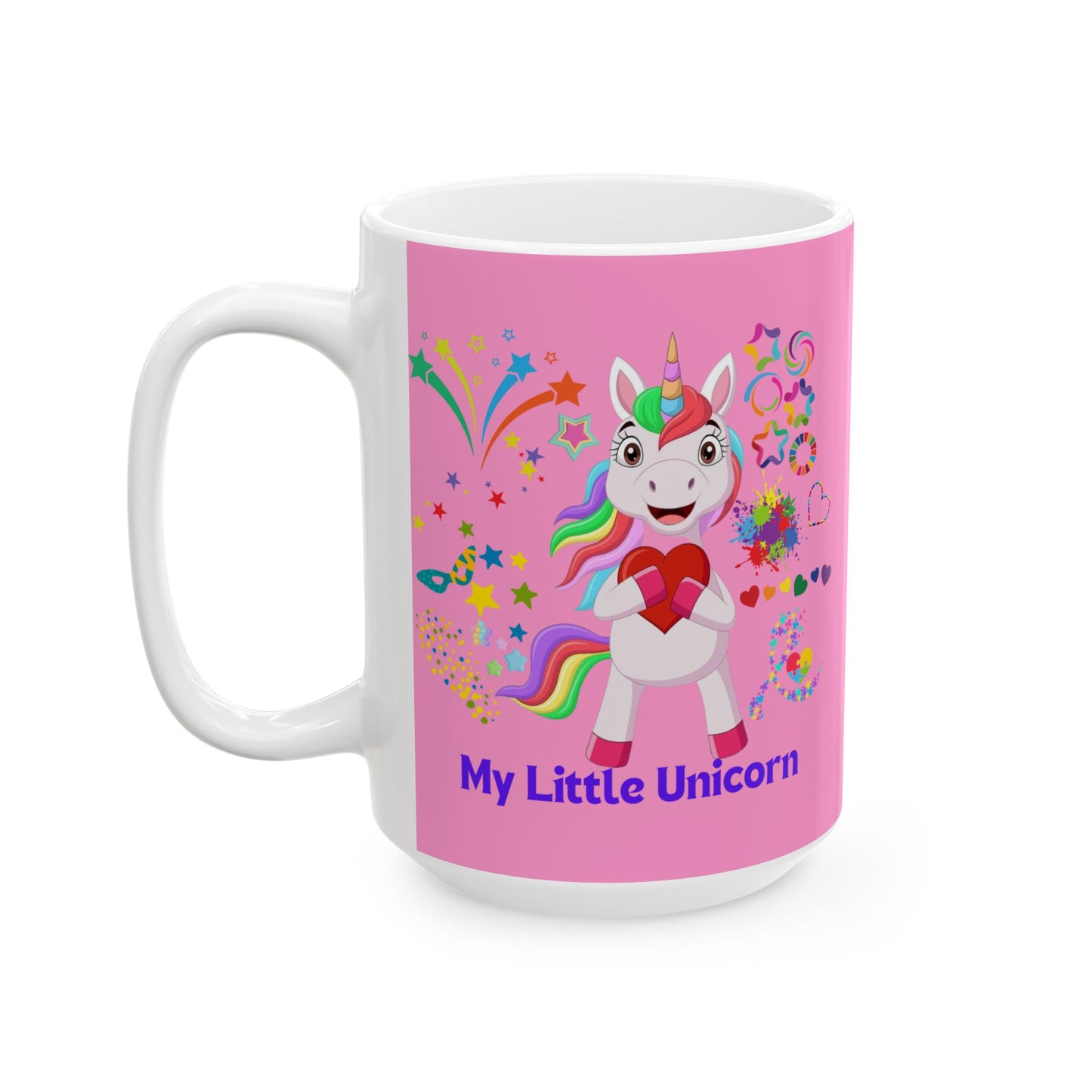 My Little Unicorn Couple Mug 11-15 Ounces Pink