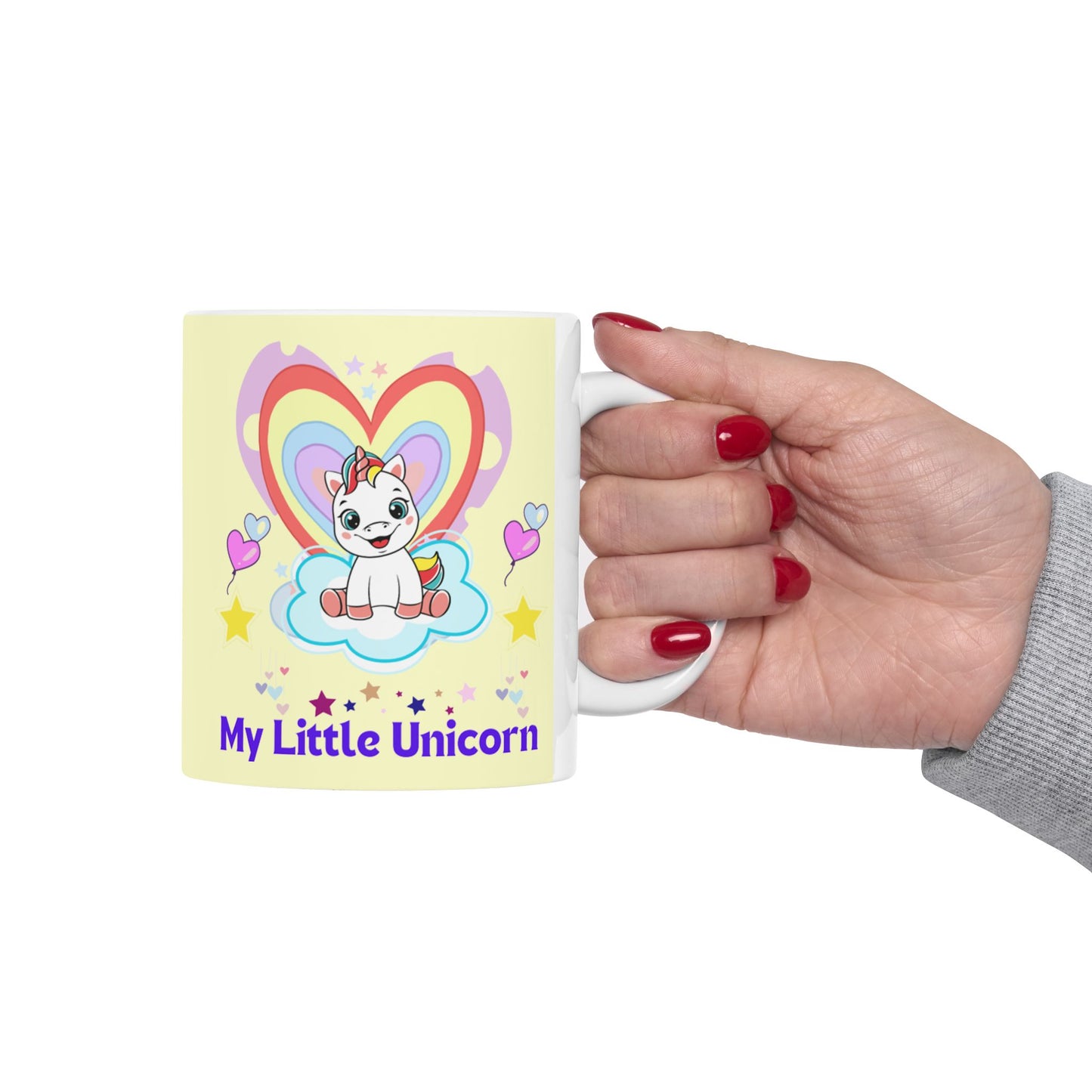 My Little Gold Star Unicorn Mug 11-15 Onces Yellow