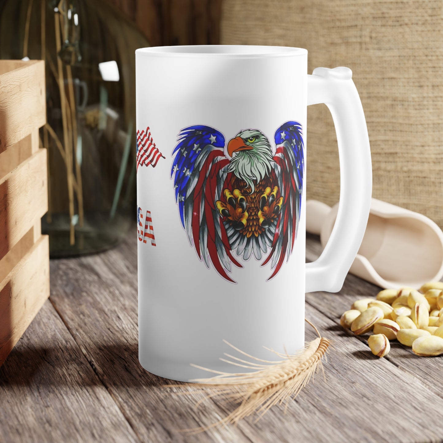 Frosted Glass Beer Mug