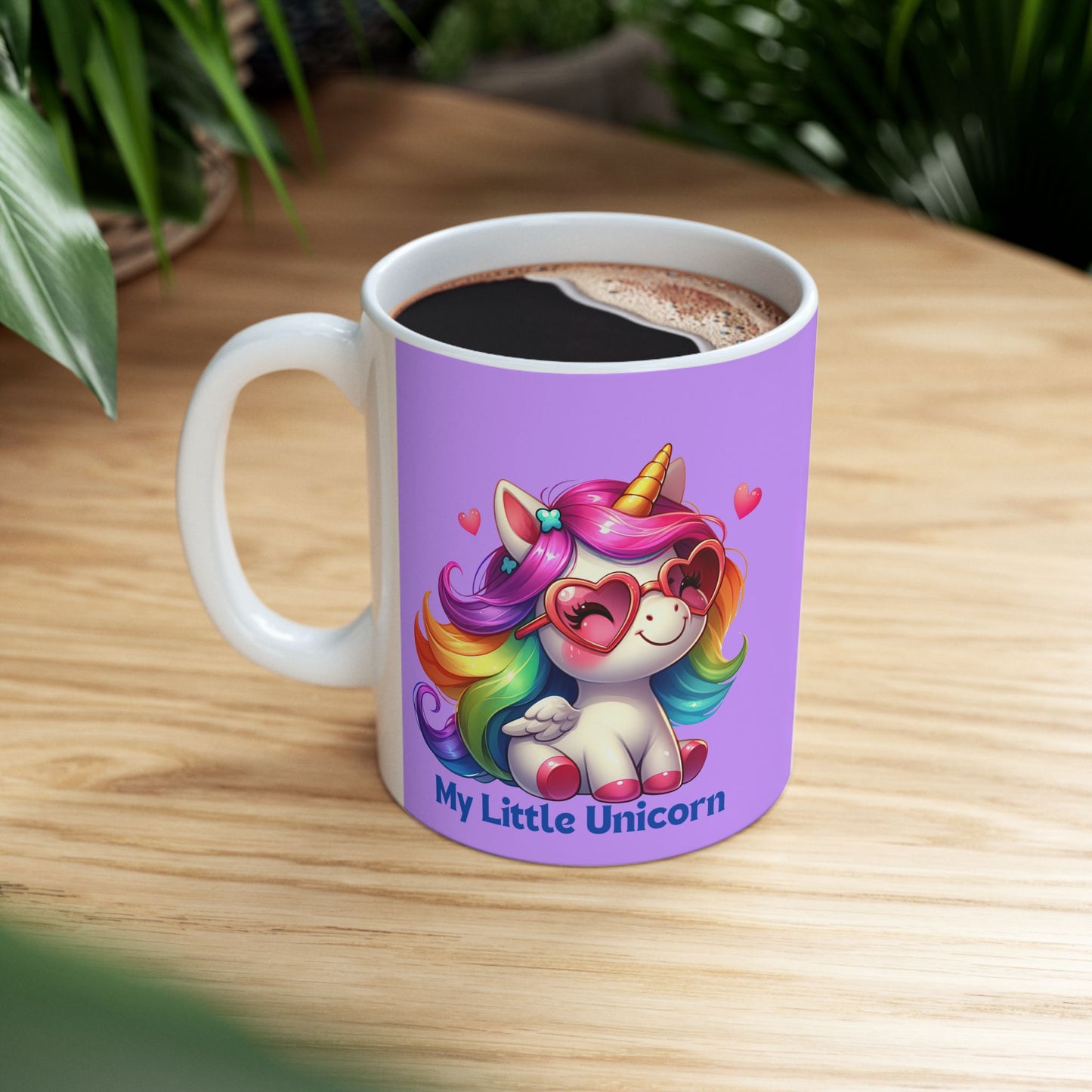 My Little Unicorn Rainbow Mug 11-15 Ounces Purple