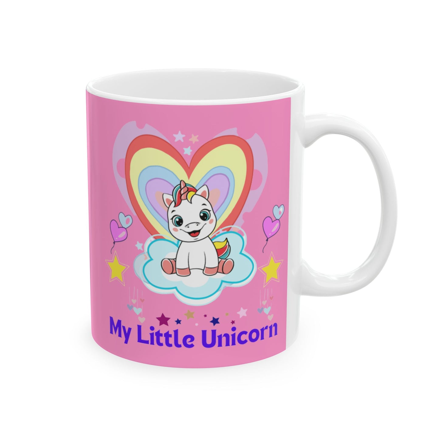 My Little Gold Star Unicorn Mug 11-15 Onces Pink