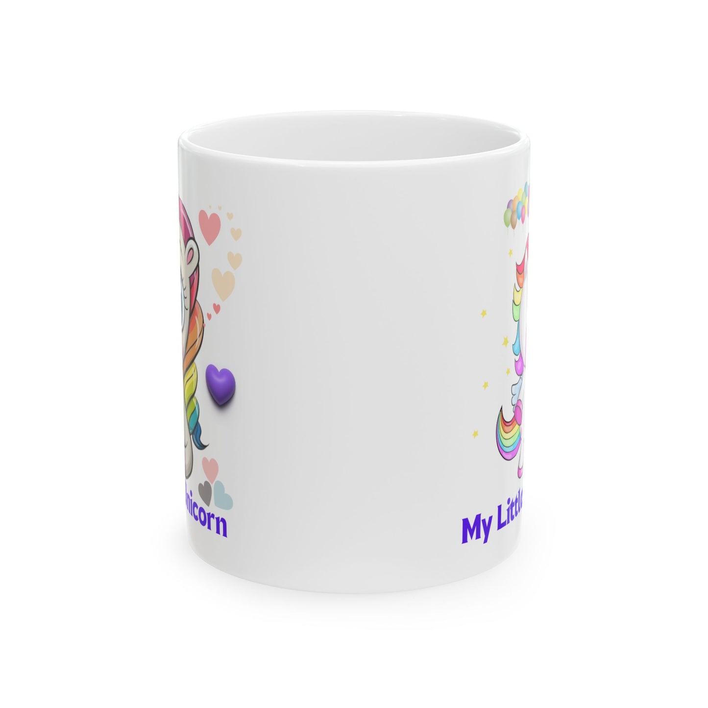 My Little Unicorn Balloons Mug 11-15 Ounces White