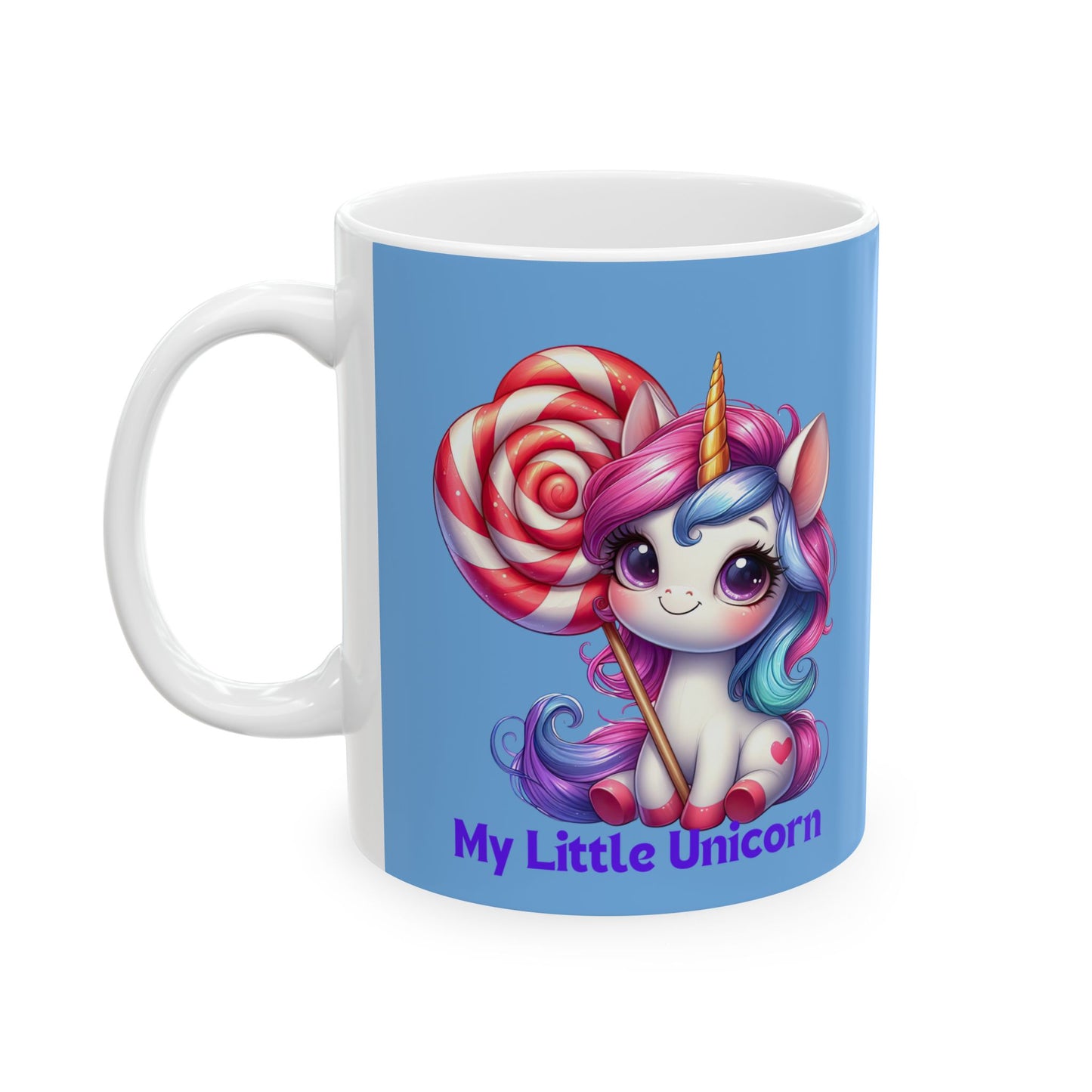 My Little Unicorn Sweet Mug 11-15 Ounces Light Blue
