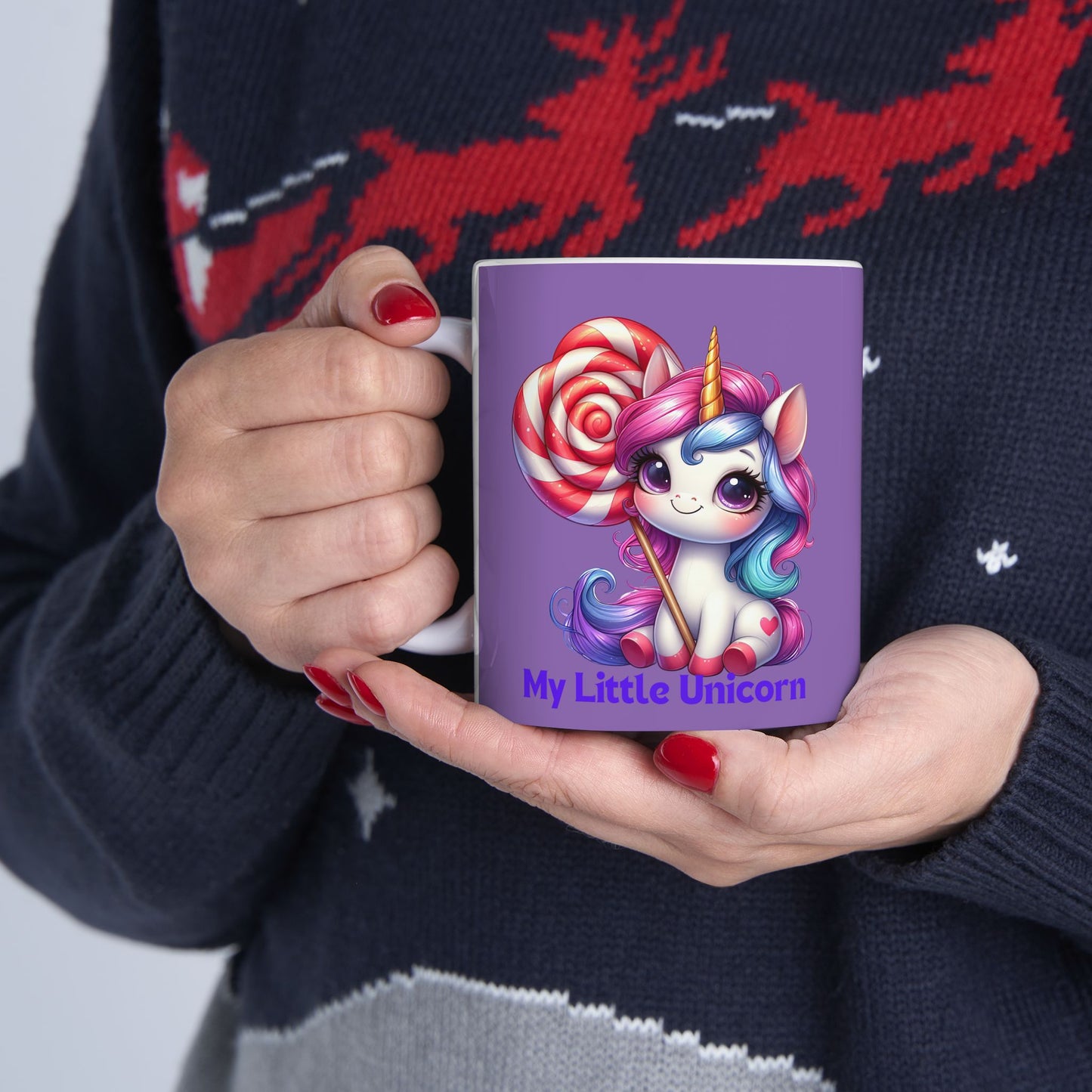 My Little Unicorn Sweet Mug 11-15 Ounces Light Purple