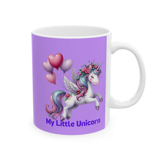 My Little Unicorn Horse Mug 11-15 Ounces Purple