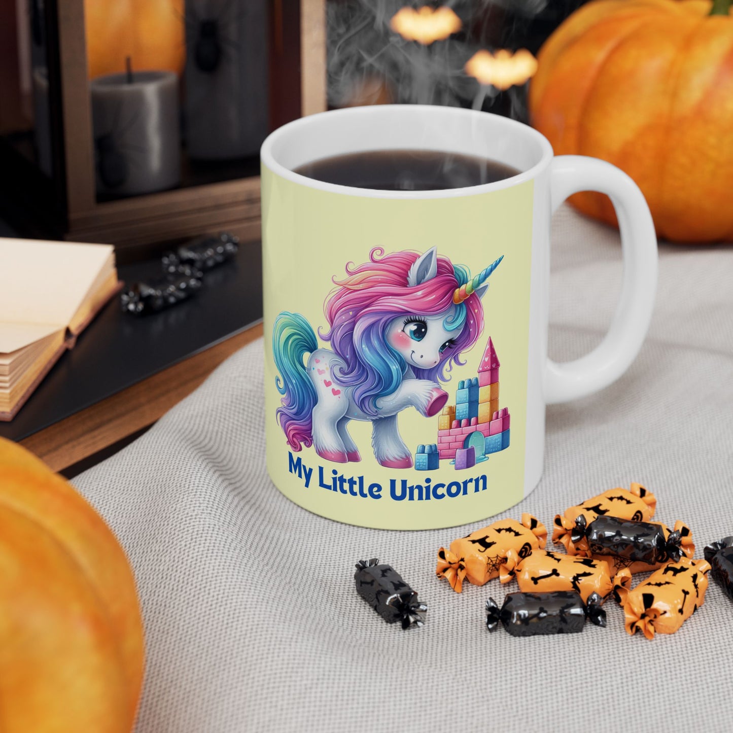 My Little Unicorn Castle Mug 11-15 Ounces Yellow