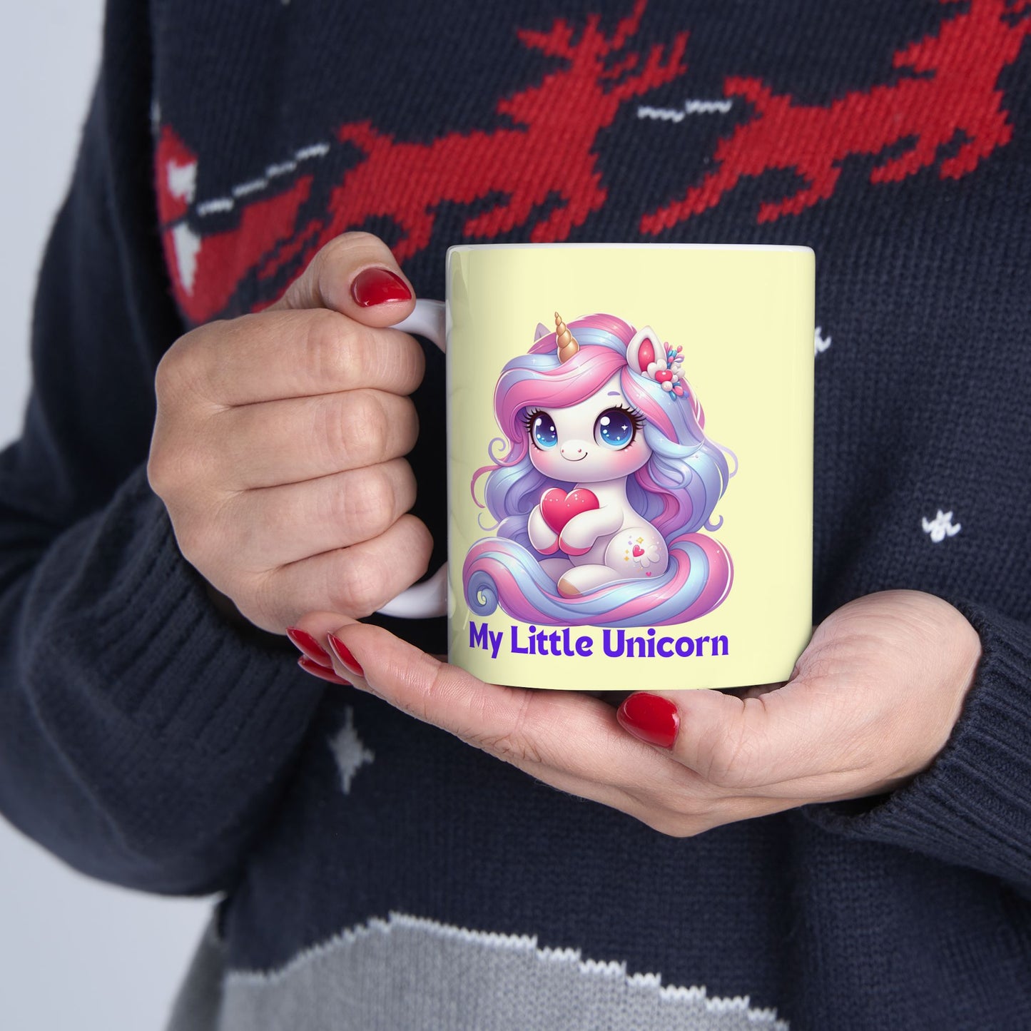 My Little Unicorn Horse Mug 11-15 Ounces Yellow