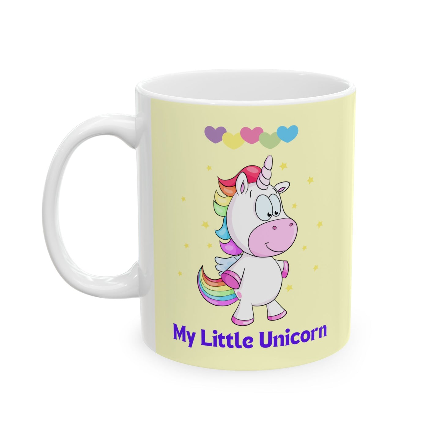 My Little Unicorn Love Mug 11-15 Ounces Yellow