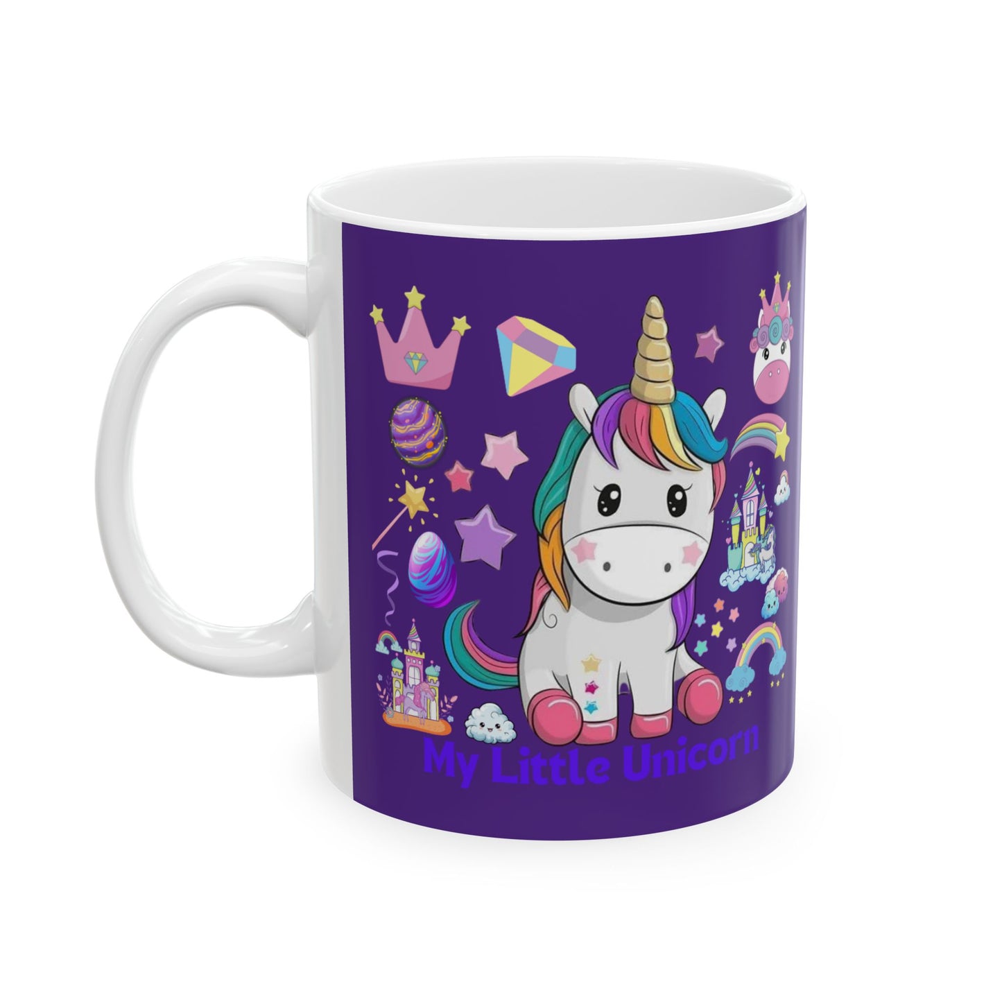 My Little Unicorn Fantasy Mug 11-15 Ounces Purple