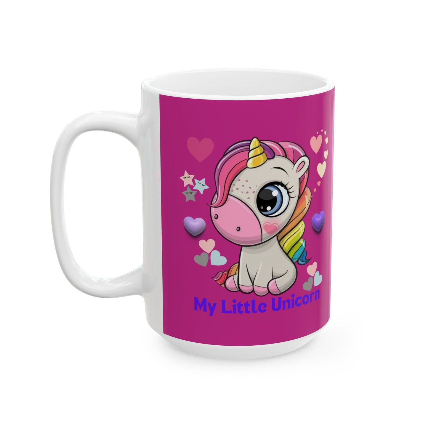 My Little Unicorn Love Mug 11-15 Ounces Pink