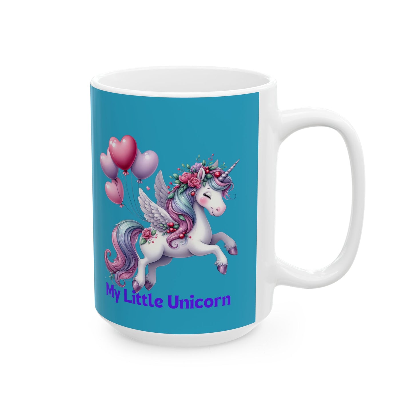 My Little Unicorn Horse Mug 11-15 Ounces Turquoise