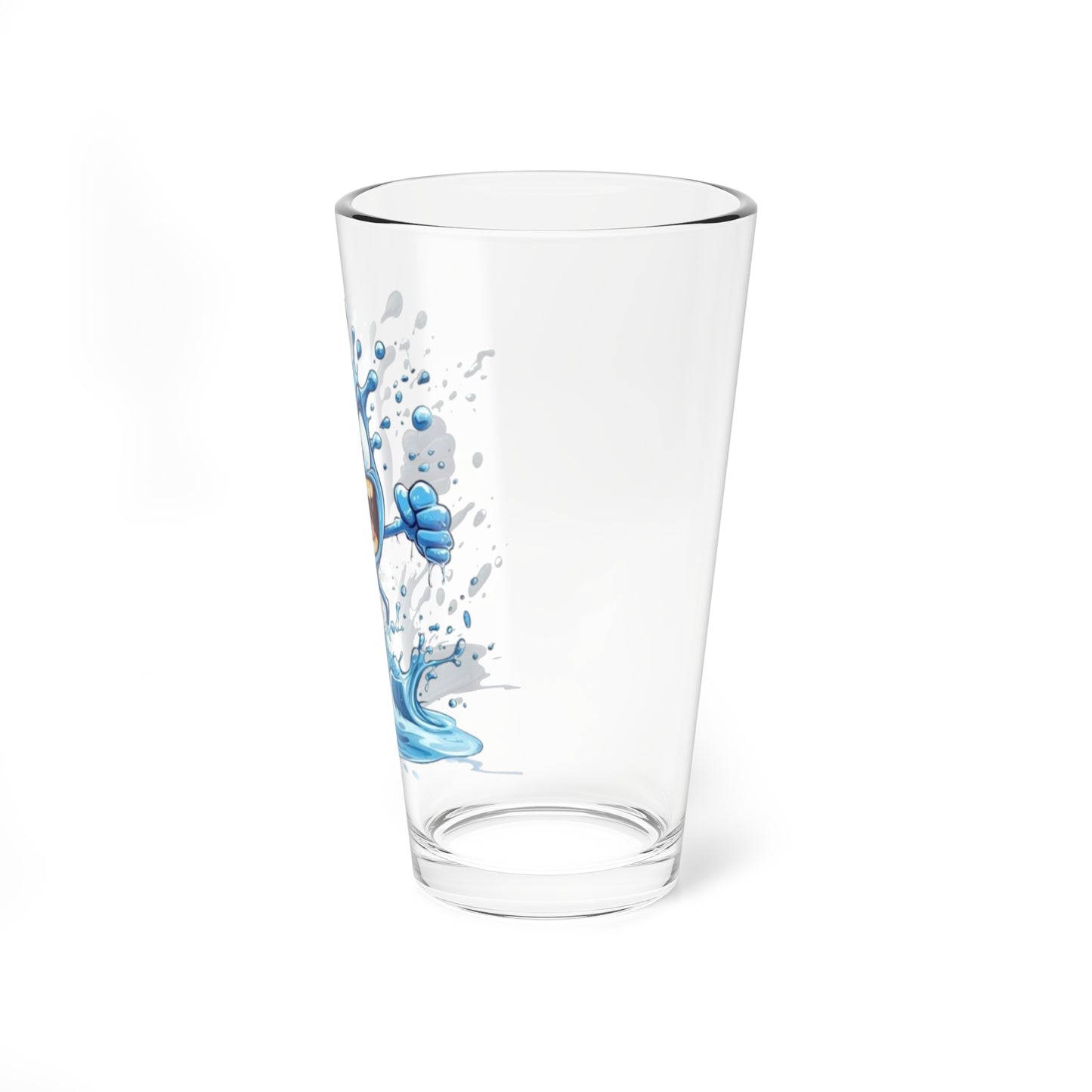 Angry Water Mixing Glass 16 Ounces White