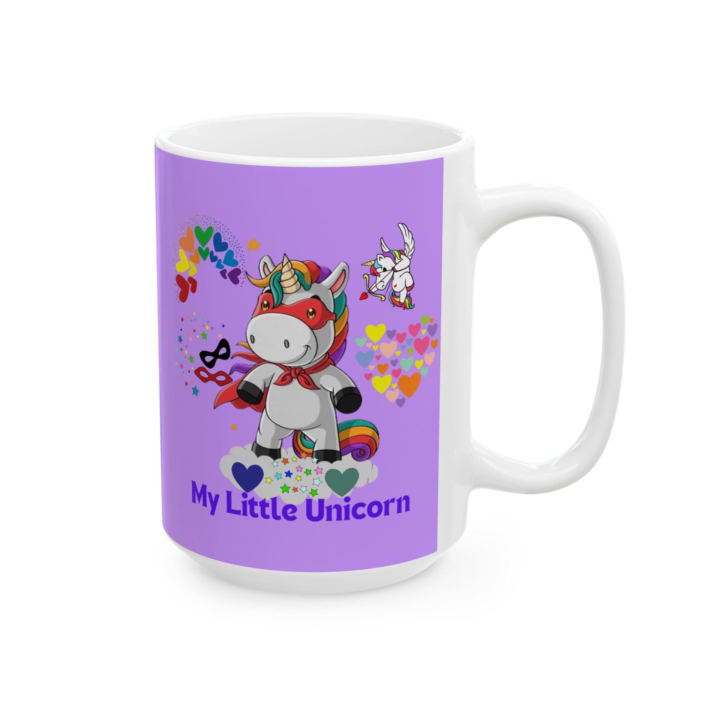My Little Unicorn Couple Mug 11-15 Ounces White